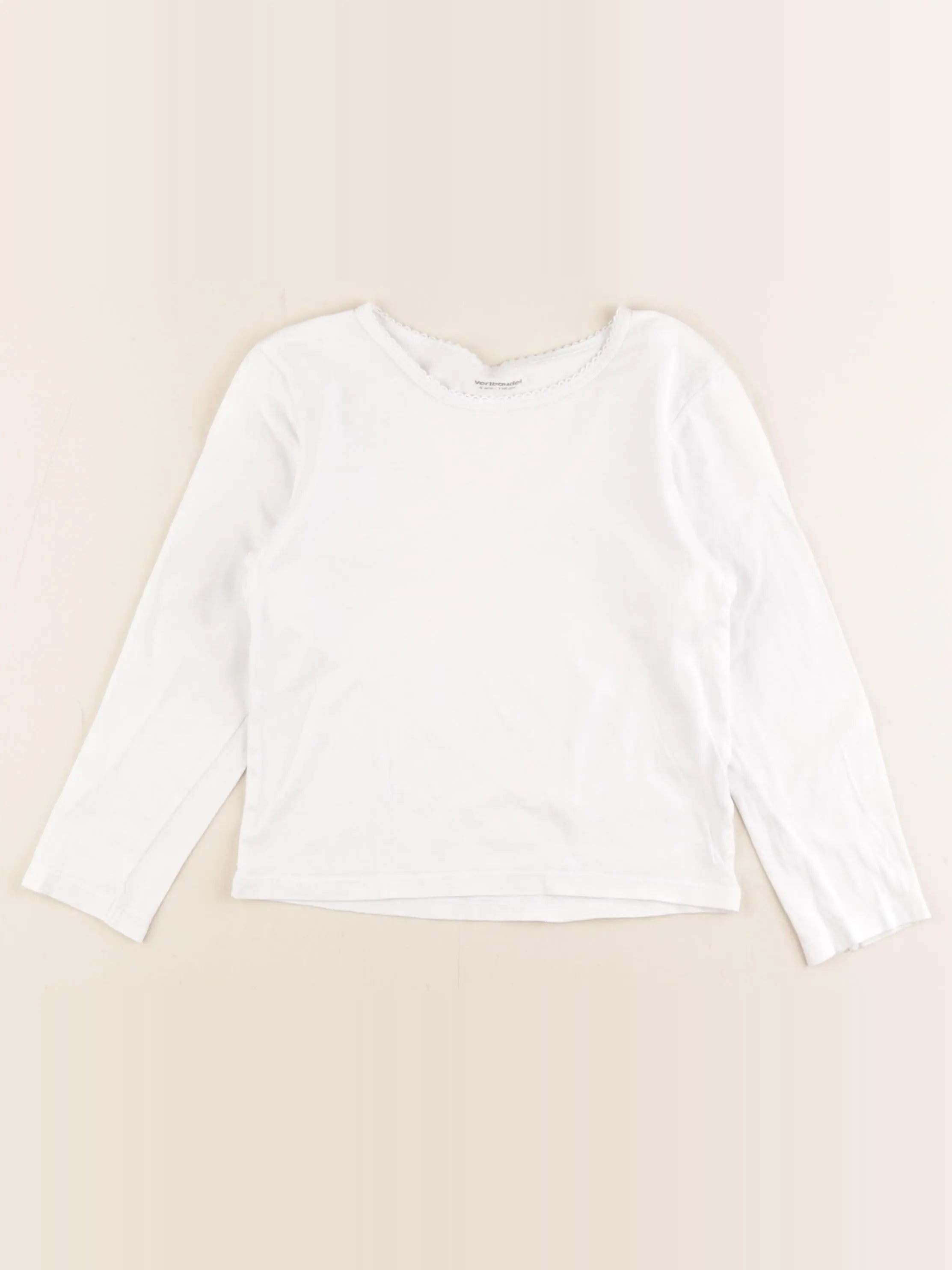 Vertbaudet - maillot de corps blanc - 6 ans