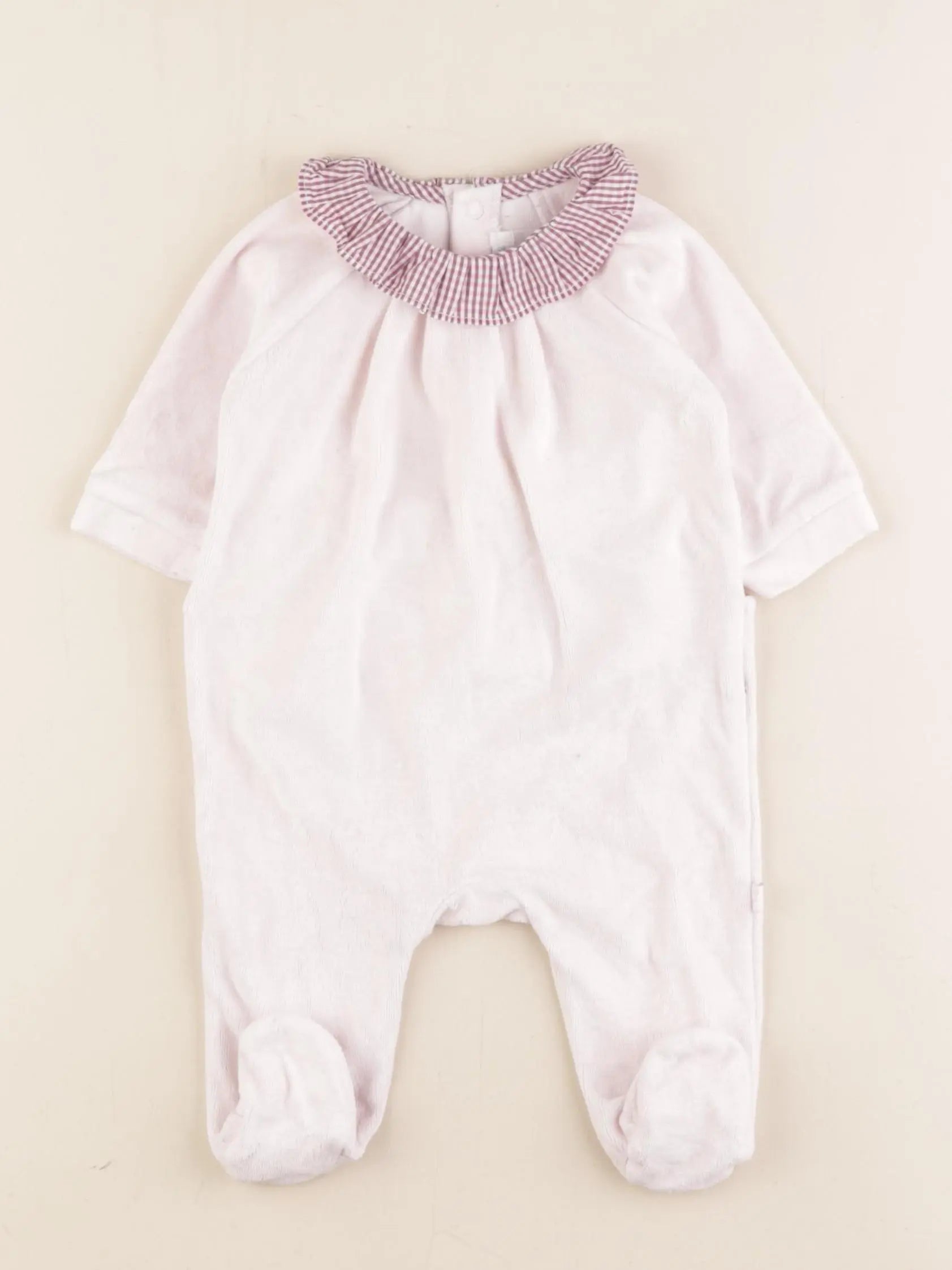 Jacadi - pyjama velours rose - 3 mois
