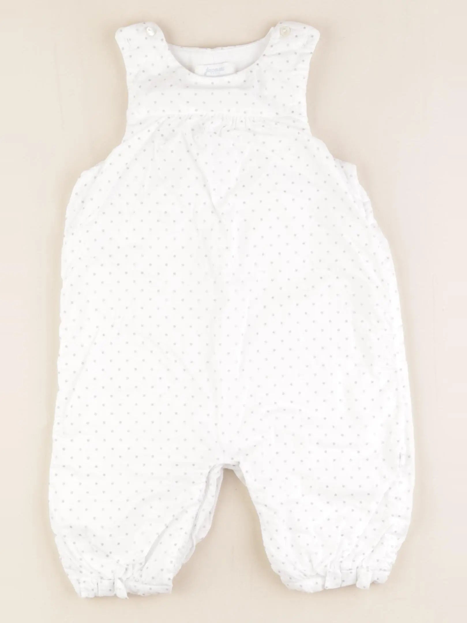 Jacadi - combinaison blanc, argent - 6 mois