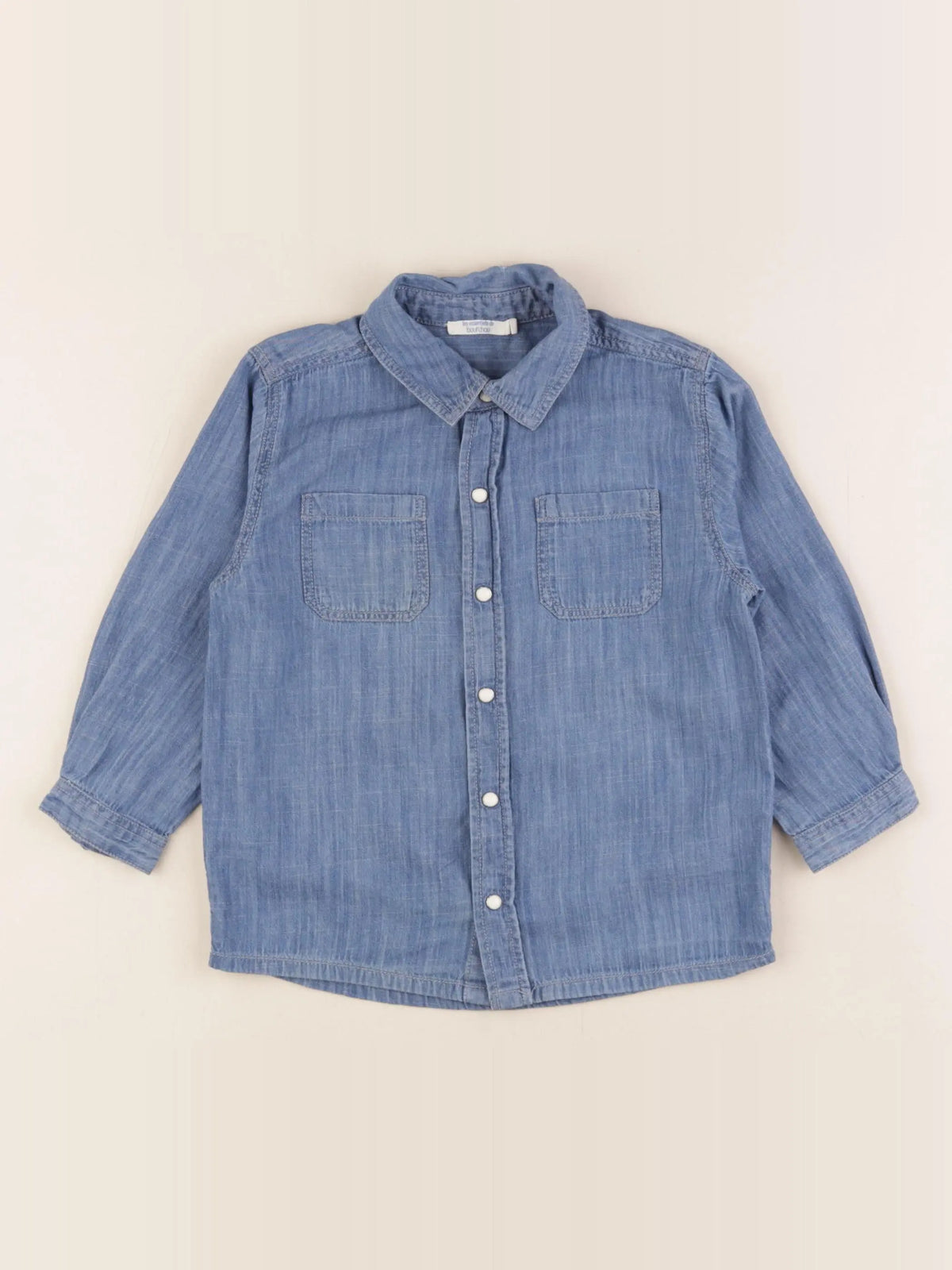 Boutchou - chemise bleu - 36 mois