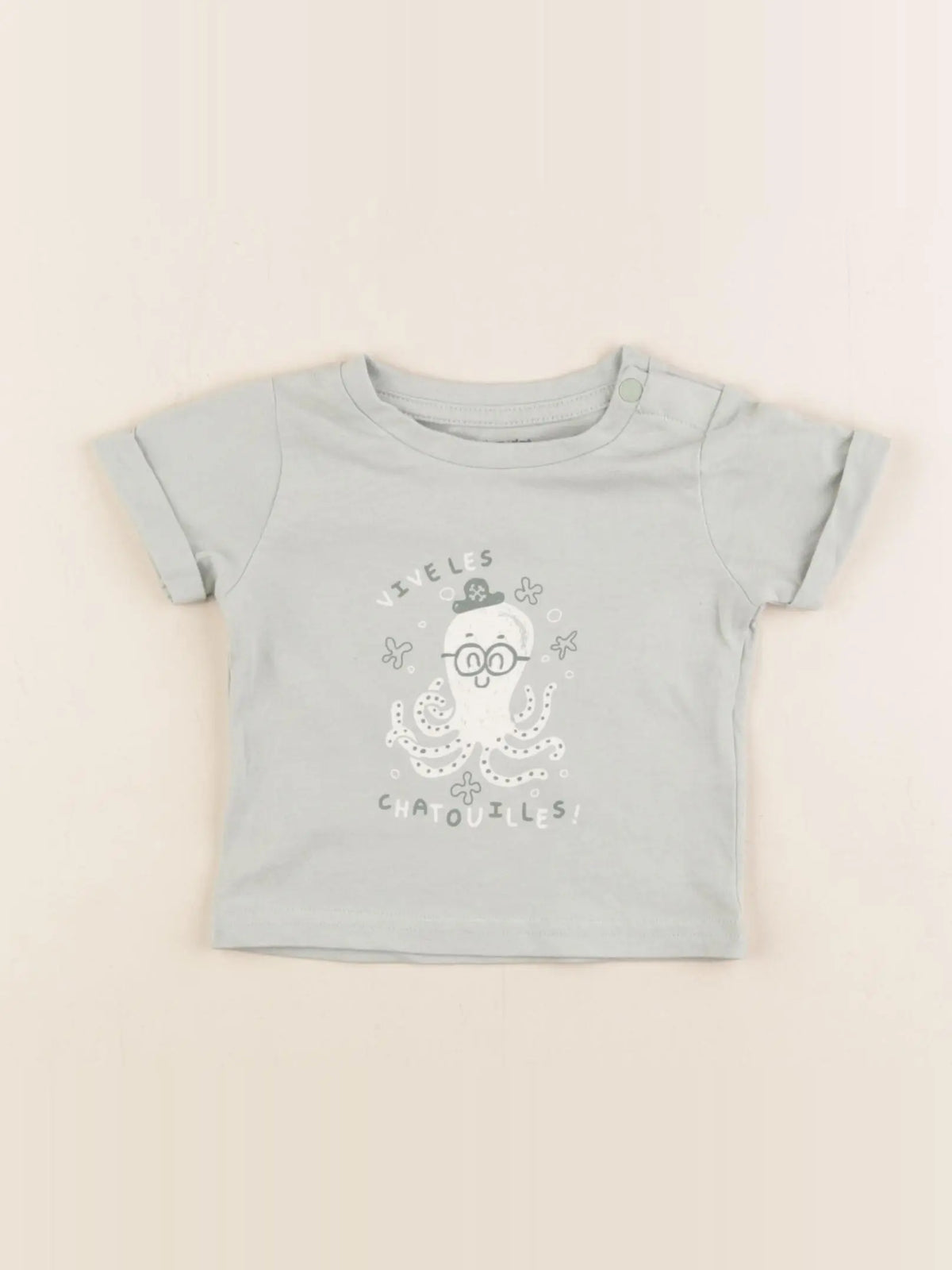 Vertbaudet - tee-shirt vert - 3 mois