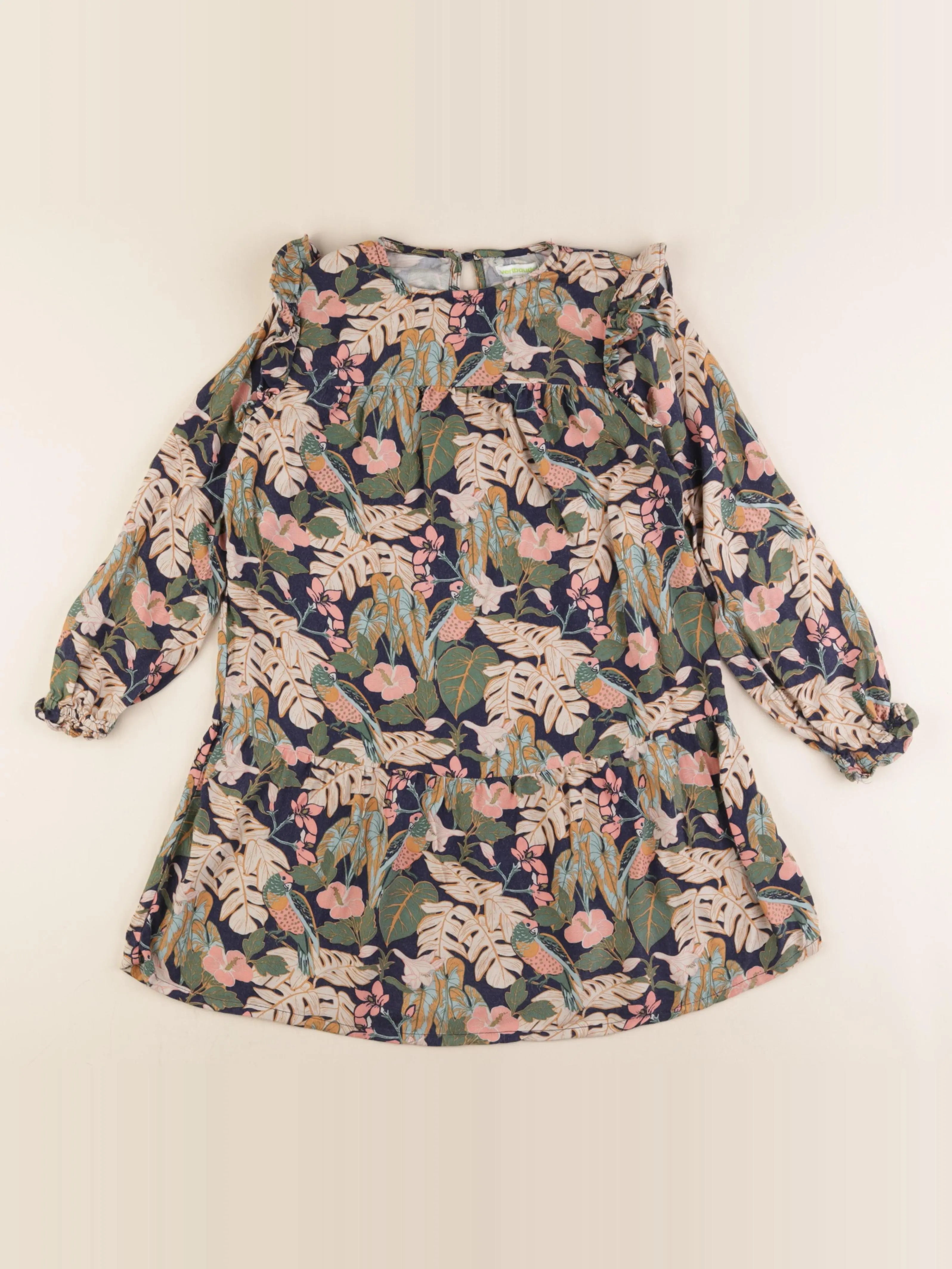 Vertbaudet - robe multicolore - 9 ans
