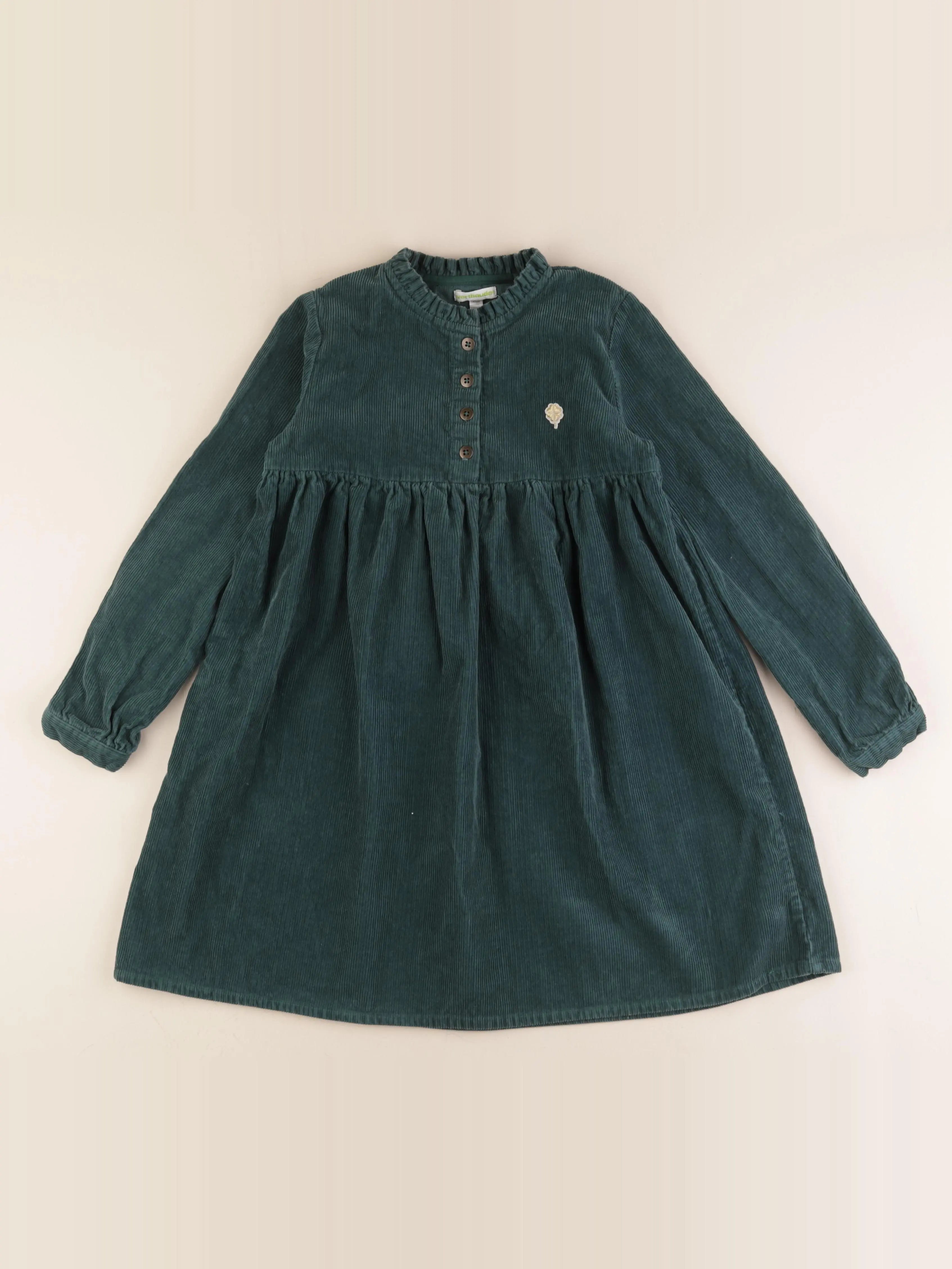 Vertbaudet - robe vert - 10 ans