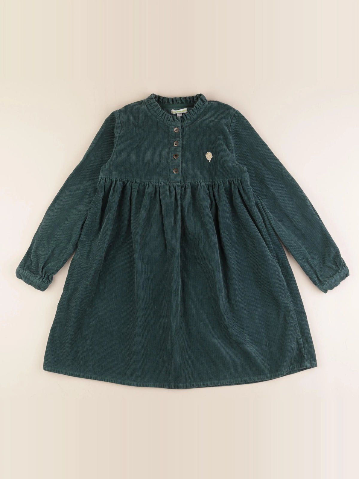 Vertbaudet - robe vert - 10 ans