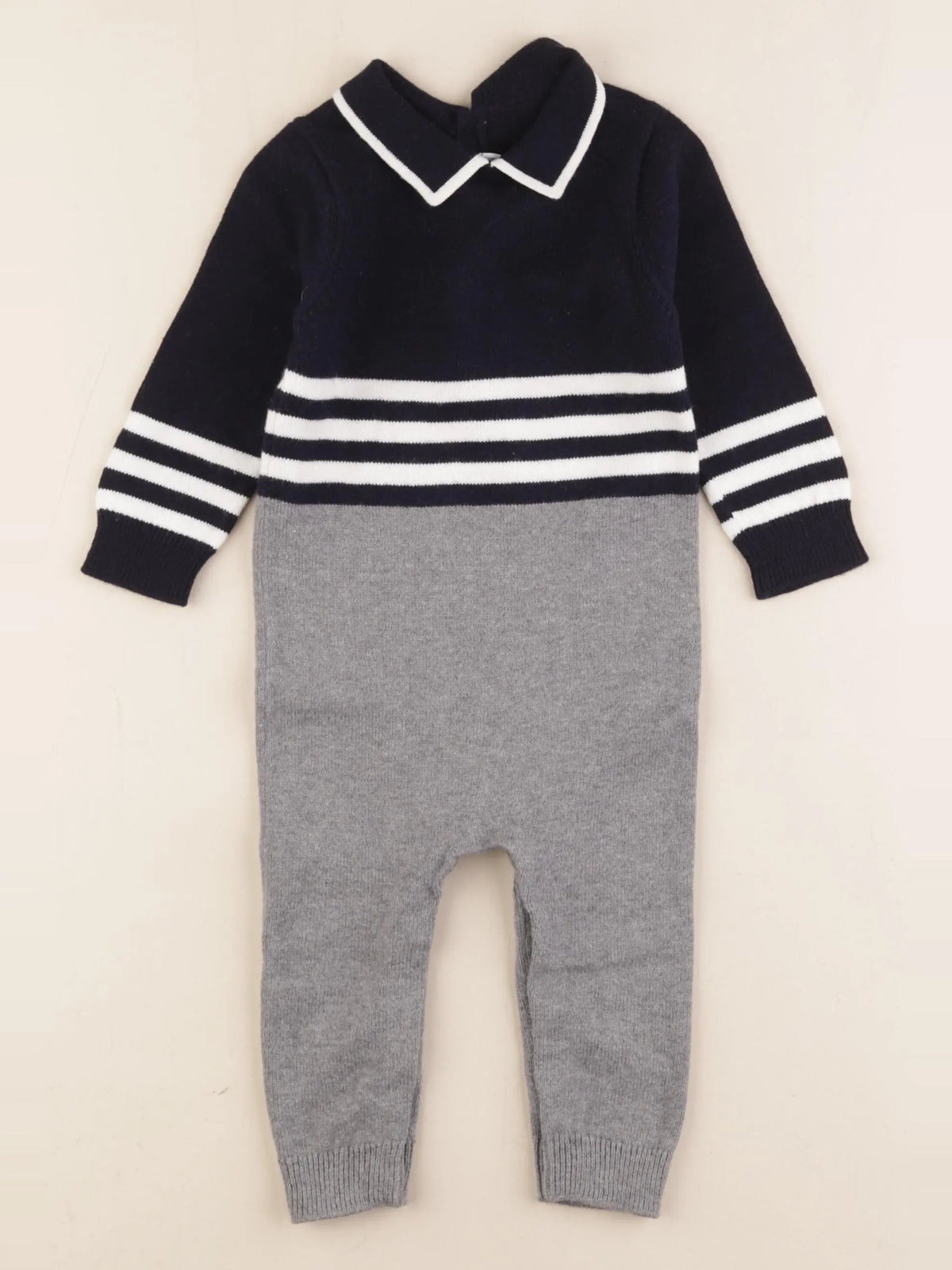 Jacadi - combinaison gris - 12 mois