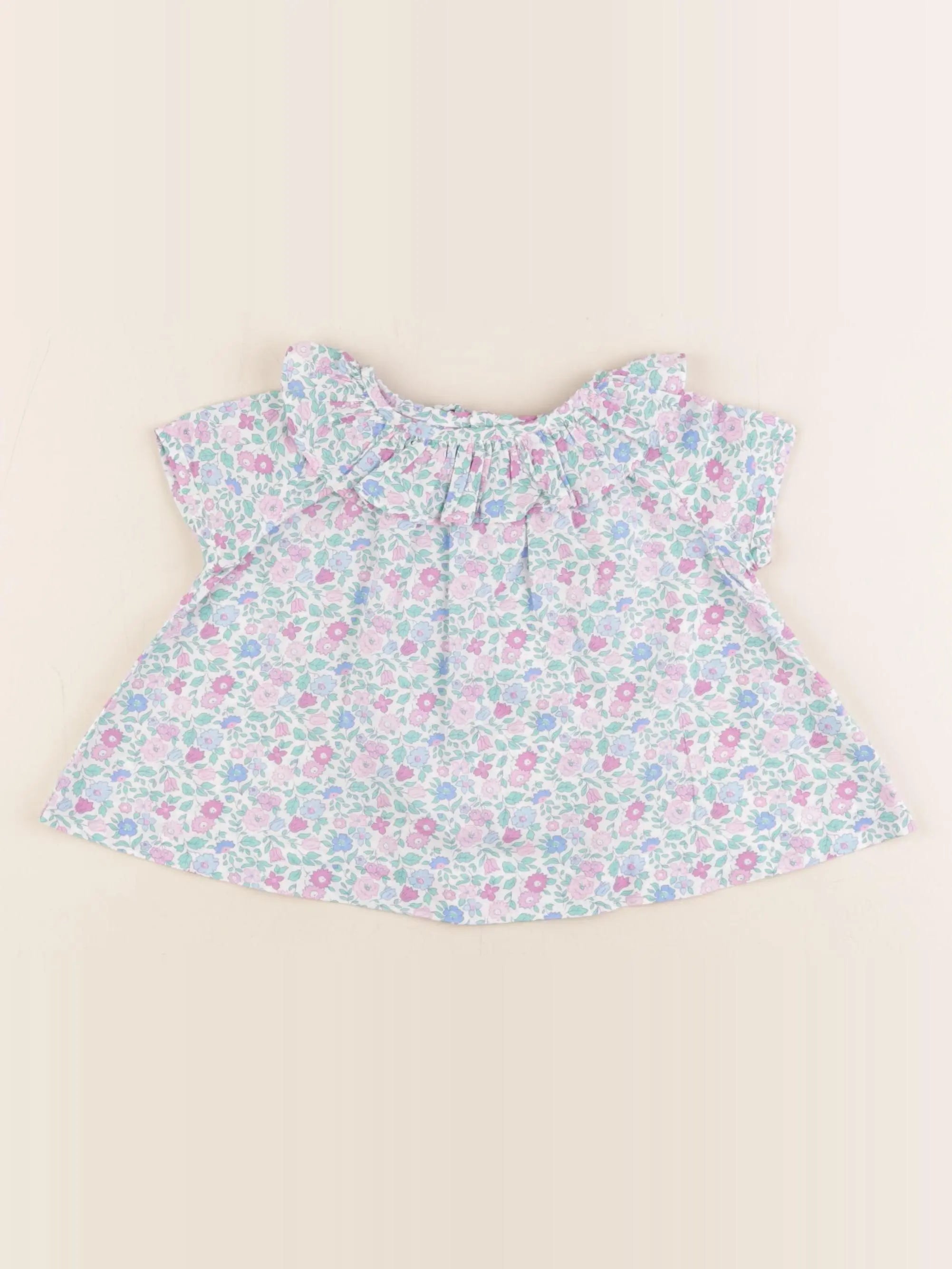 Jacadi - blouse liberty multicolore - 12 mois