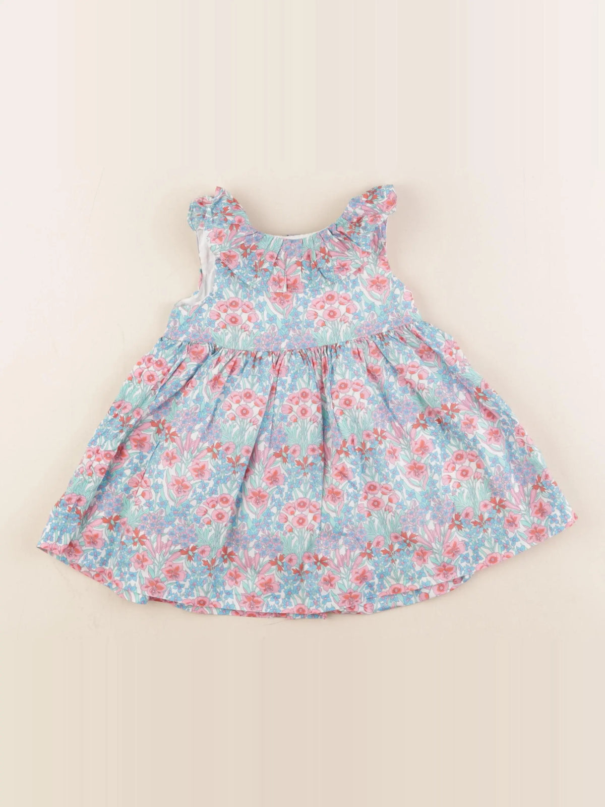 Jacadi - robe liberty multicolore - 12 mois