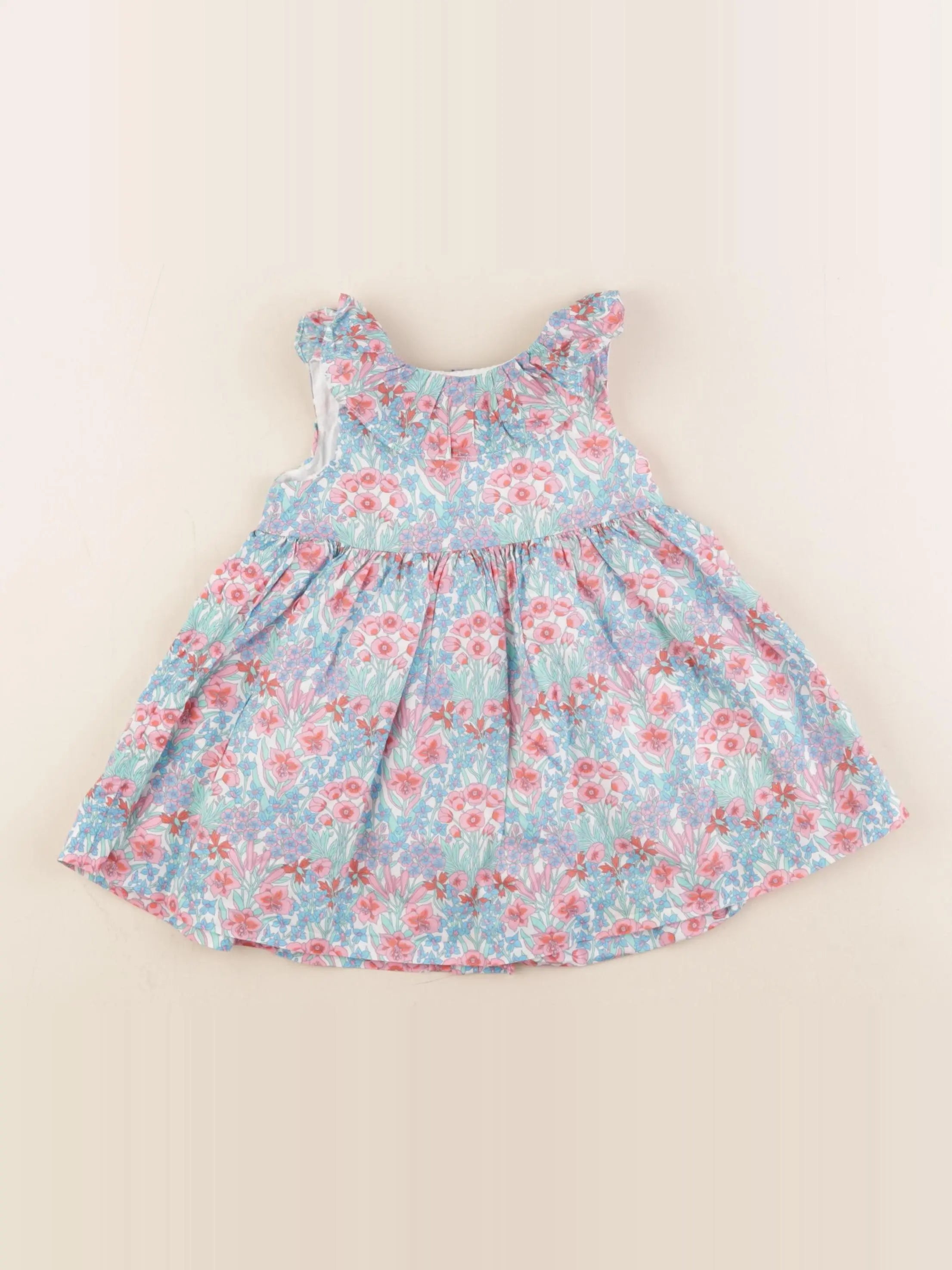 Jacadi - robe liberty multicolore - 12 mois