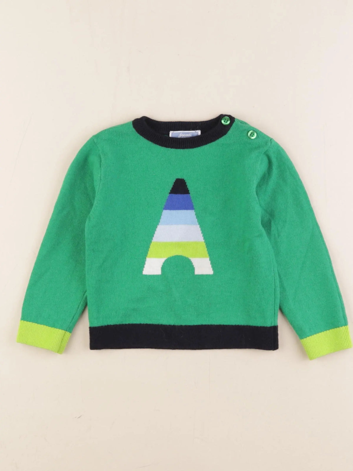 Jacadi - pull vert - 18 mois