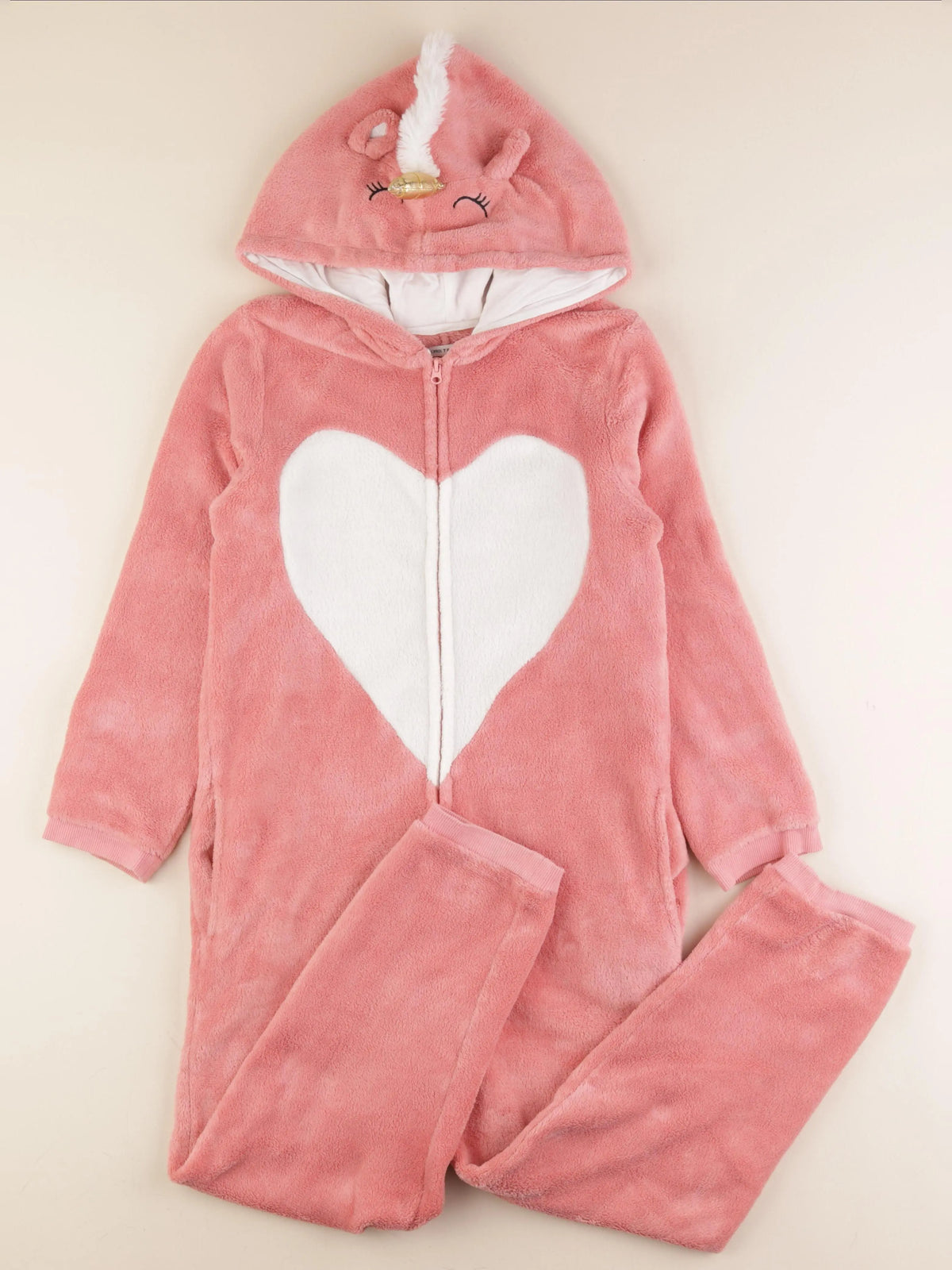 Monoprix - sur-pyjama rose - 10 ans
