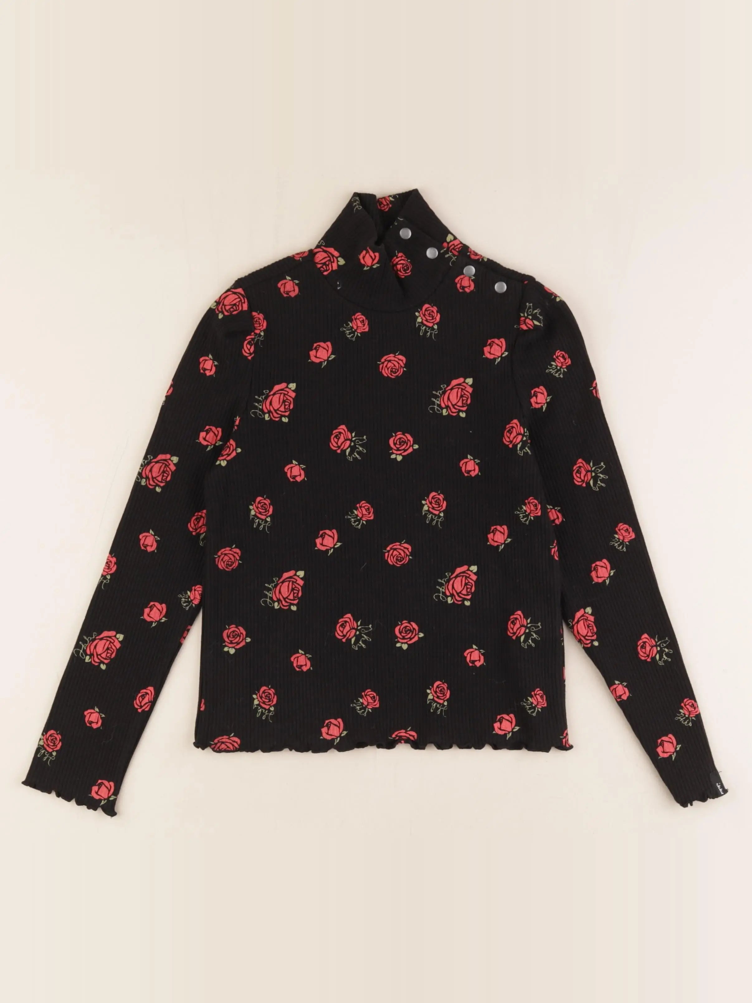 IKKS - sous-pull noir, rouge - 6 ans
