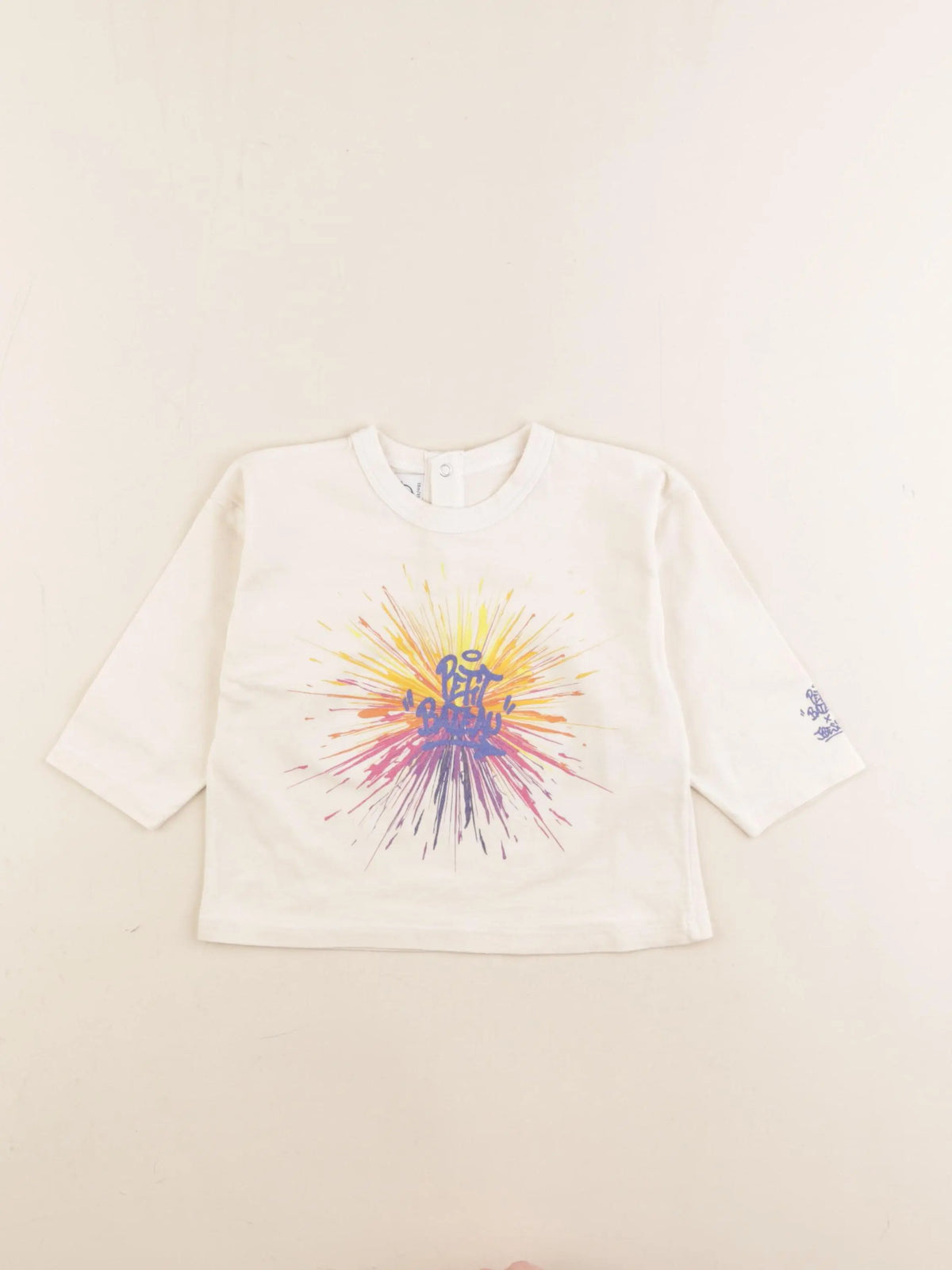 Petit Bateau - tee-shirt beige - 18 mois