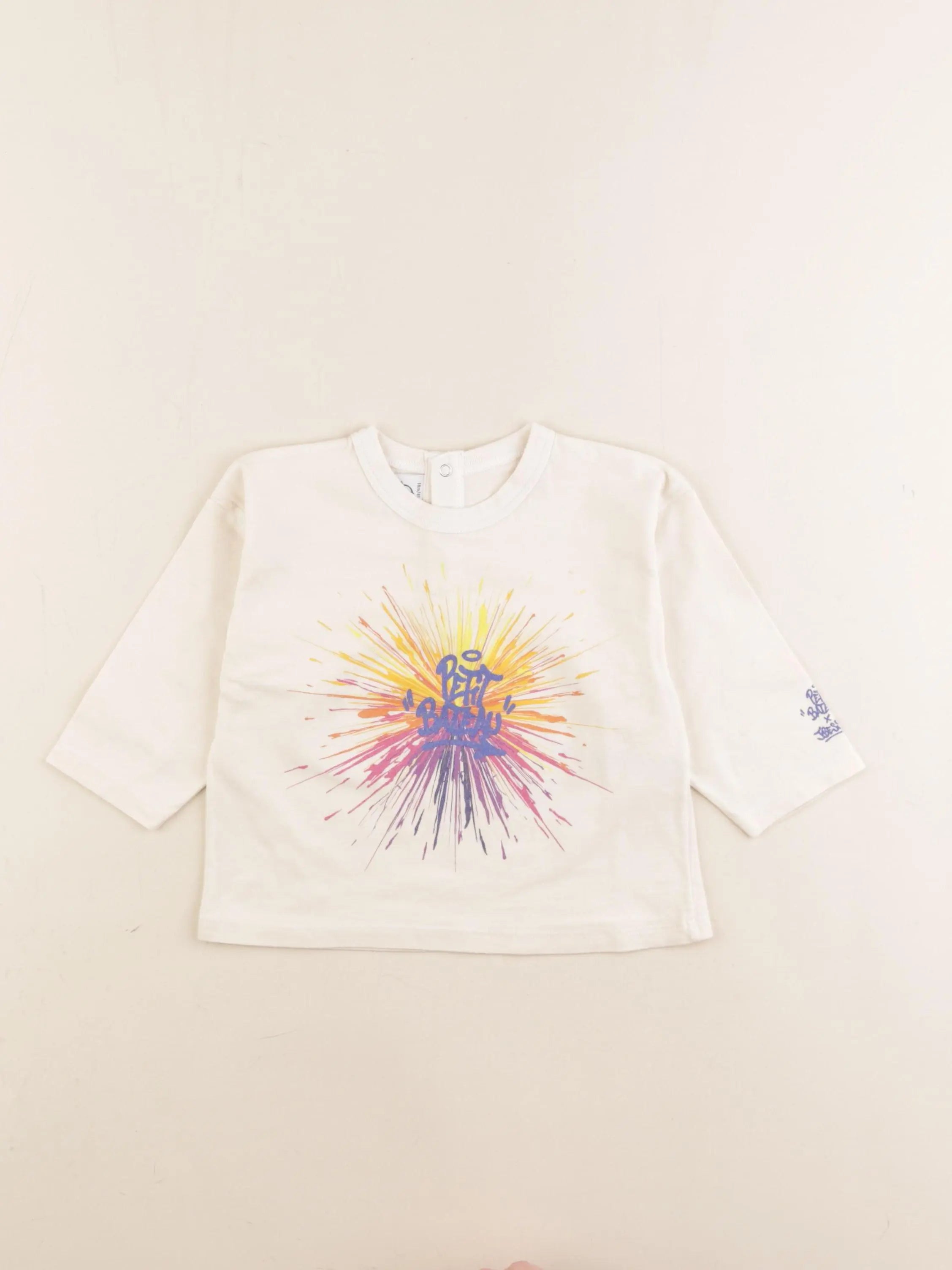 Petit Bateau - tee-shirt beige - 18 mois