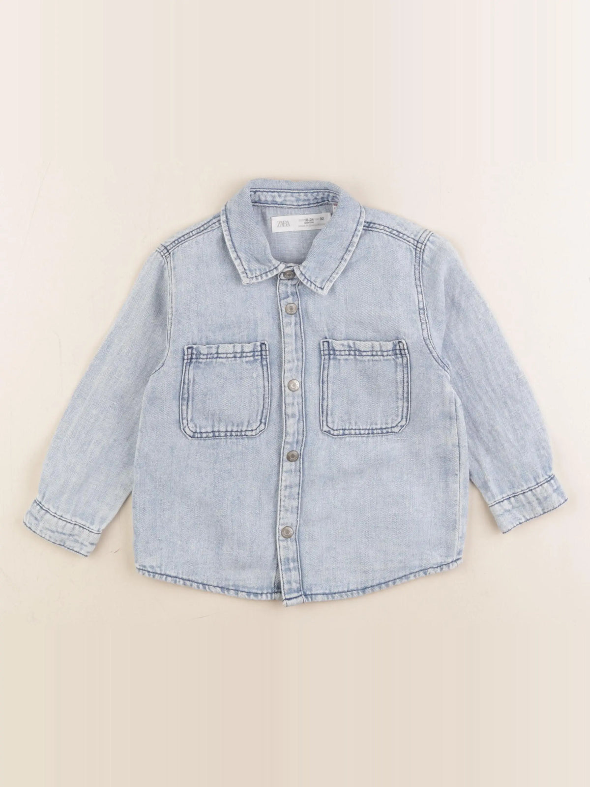 Zara - chemise bleu - 18/24 mois