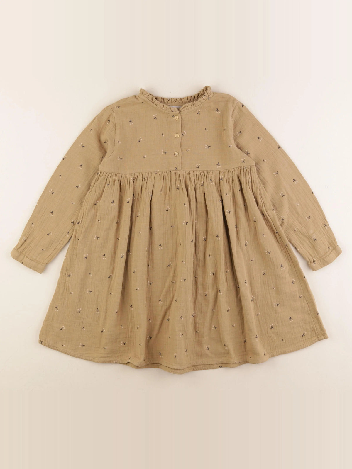 Vertbaudet - robe marron - 6 ans