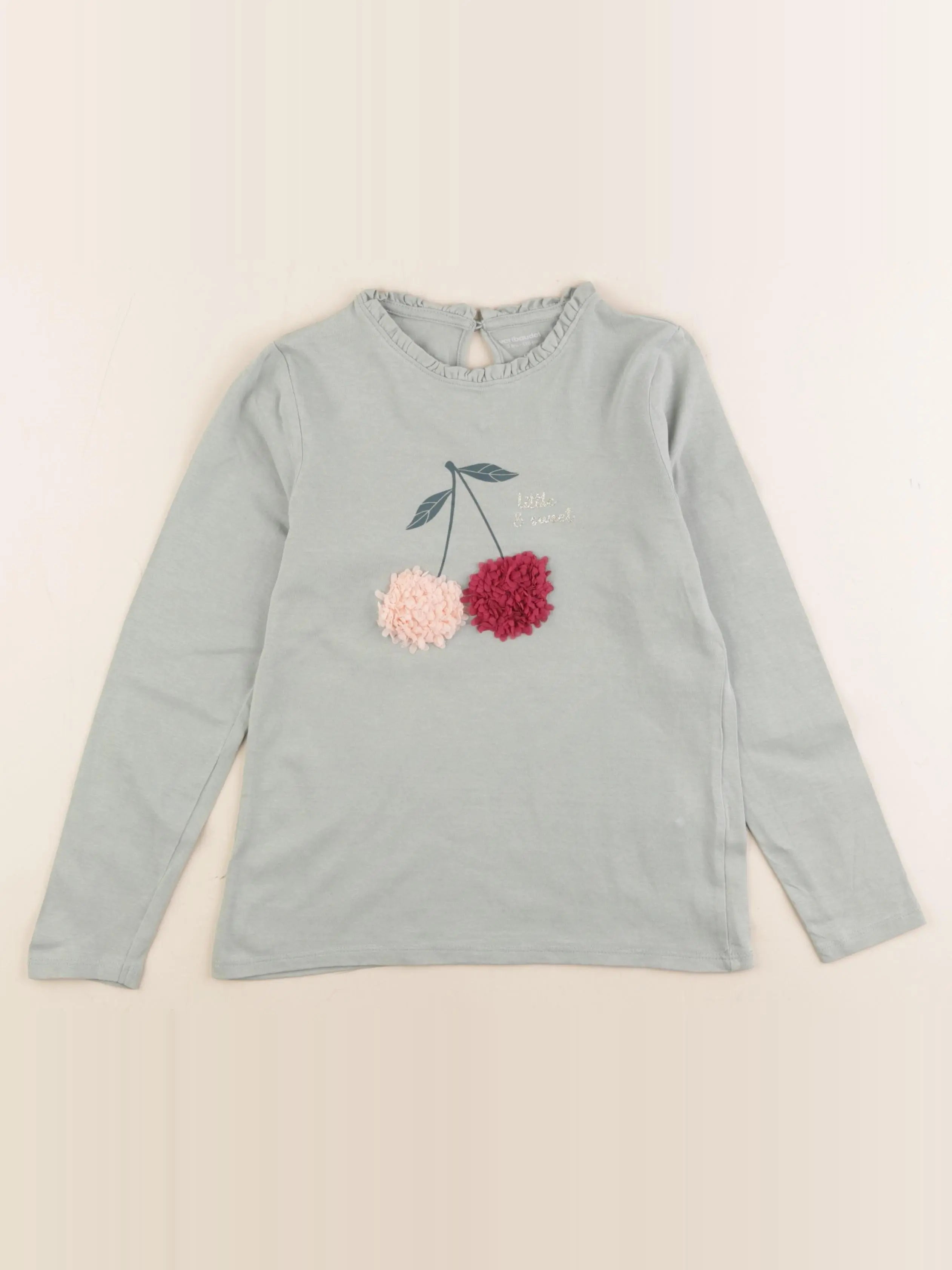 Vertbaudet - tee-shirt vert - 8 ans