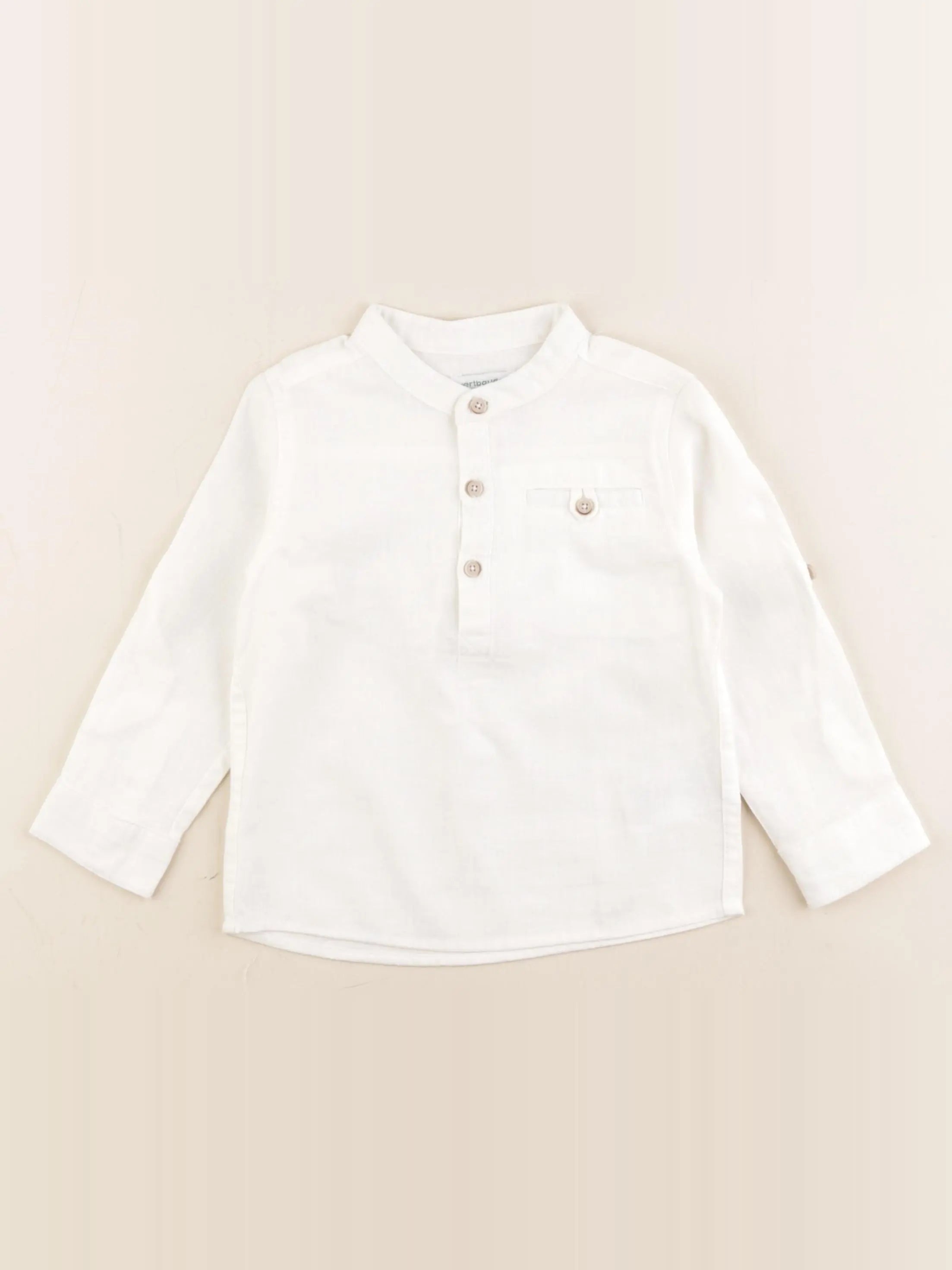 Vertbaudet - chemise blanc - 3 ans