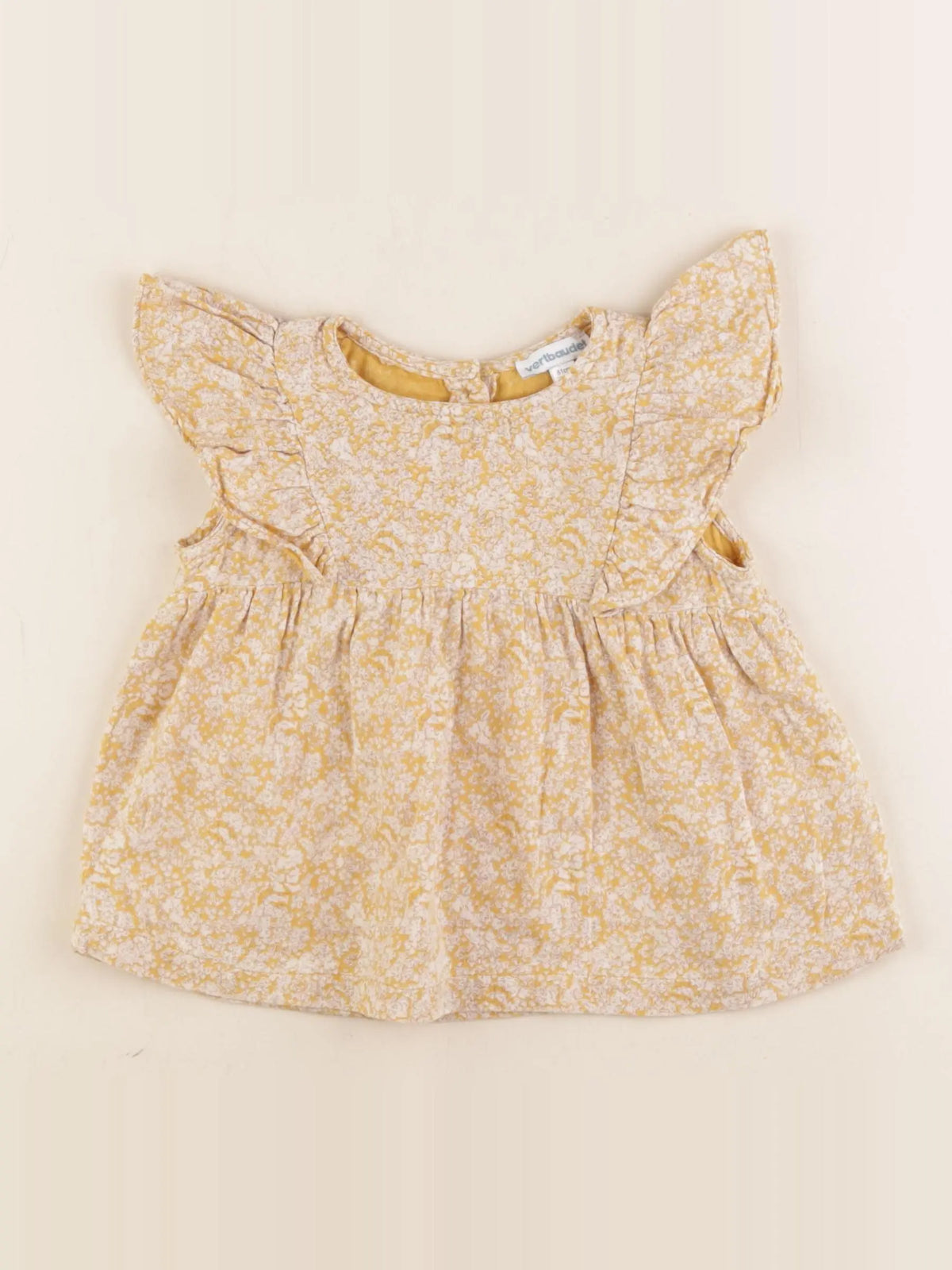 Vertbaudet - blouse jaune - 18 mois