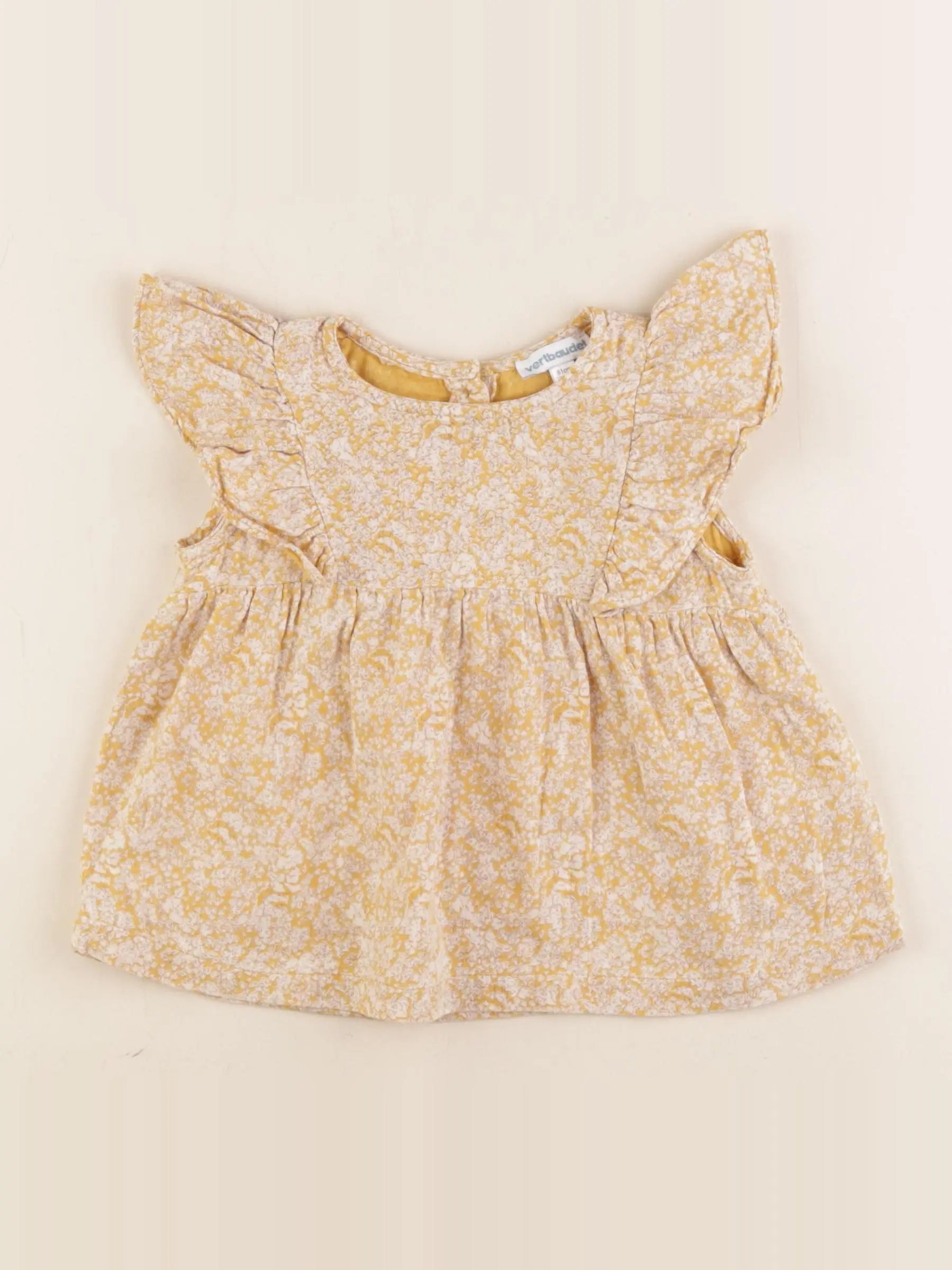 Vertbaudet - blouse jaune - 18 mois