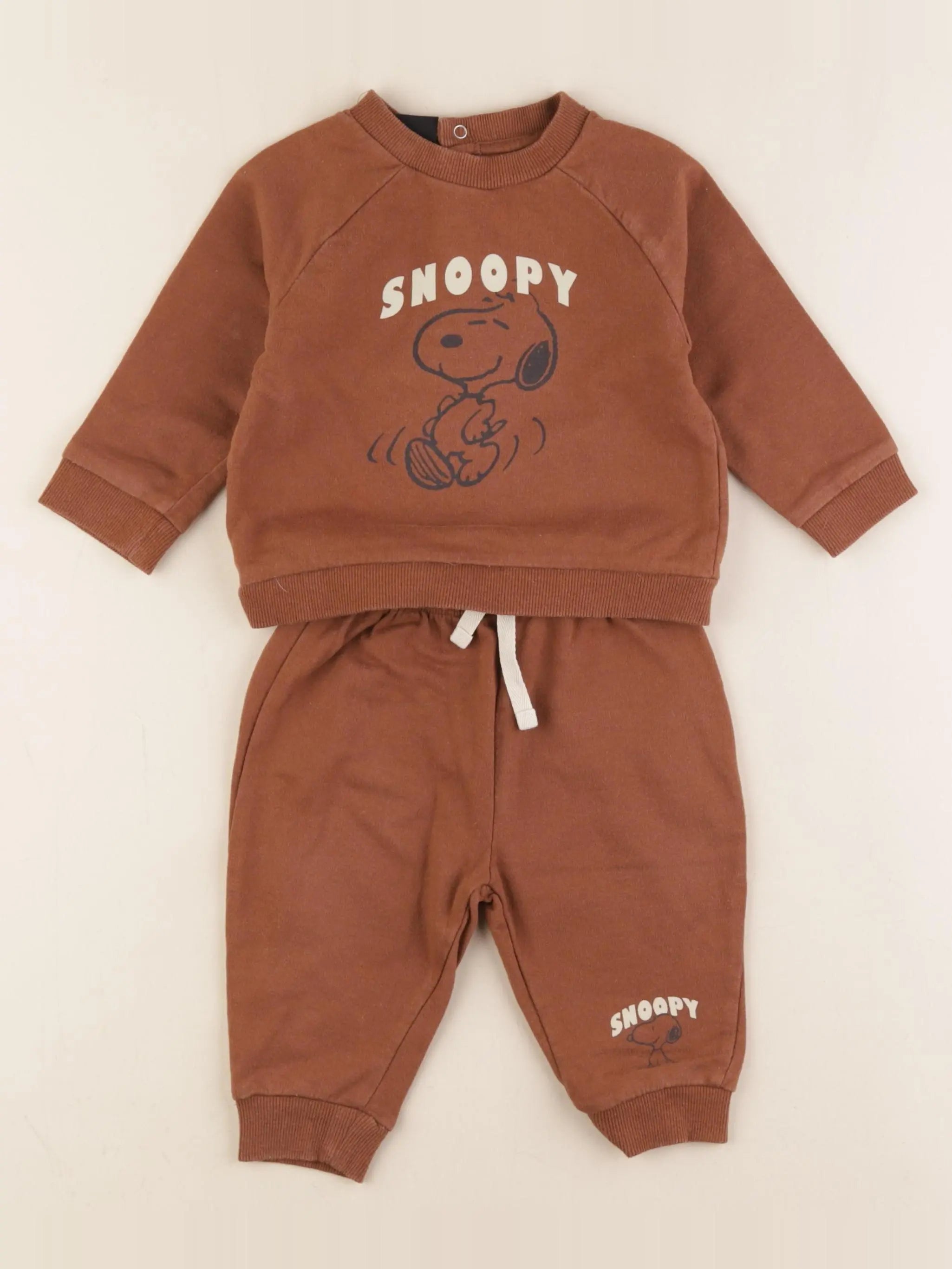 Vertbaudet - ensemble marron - 9 mois