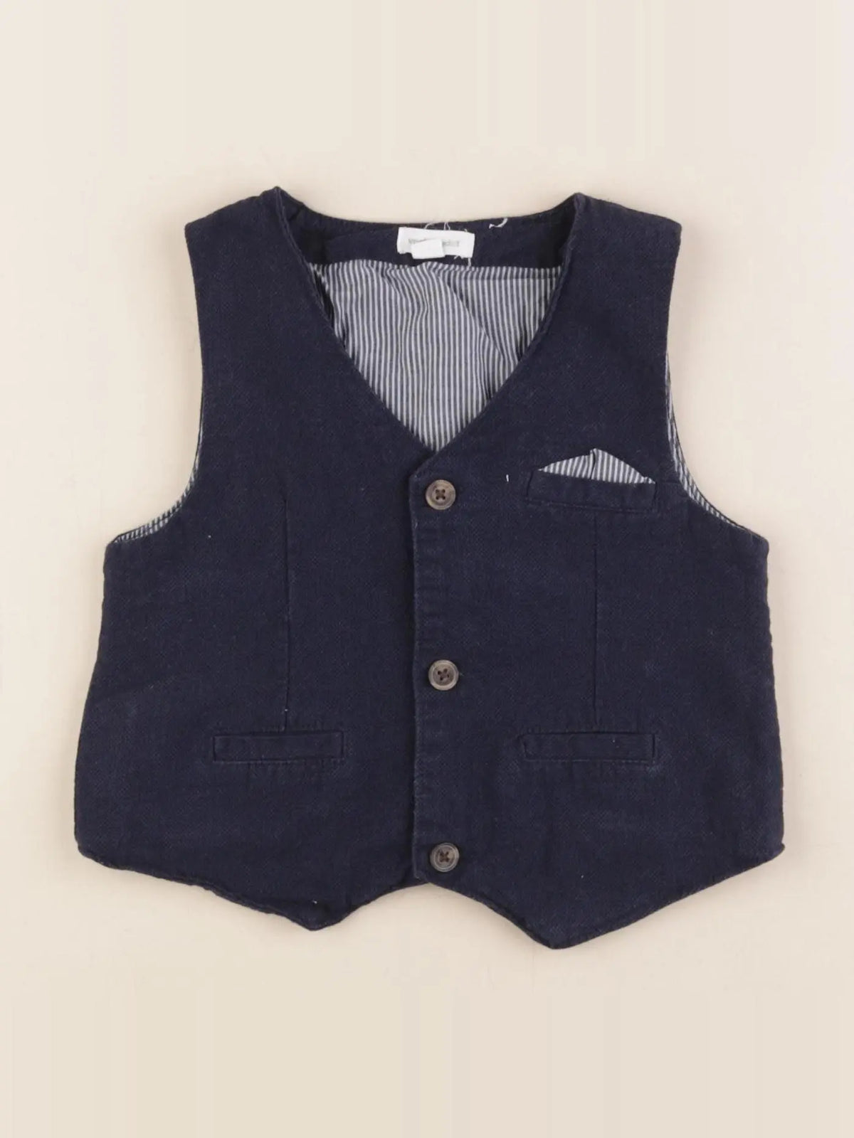 Vertbaudet - gilet bleu - 2 ans