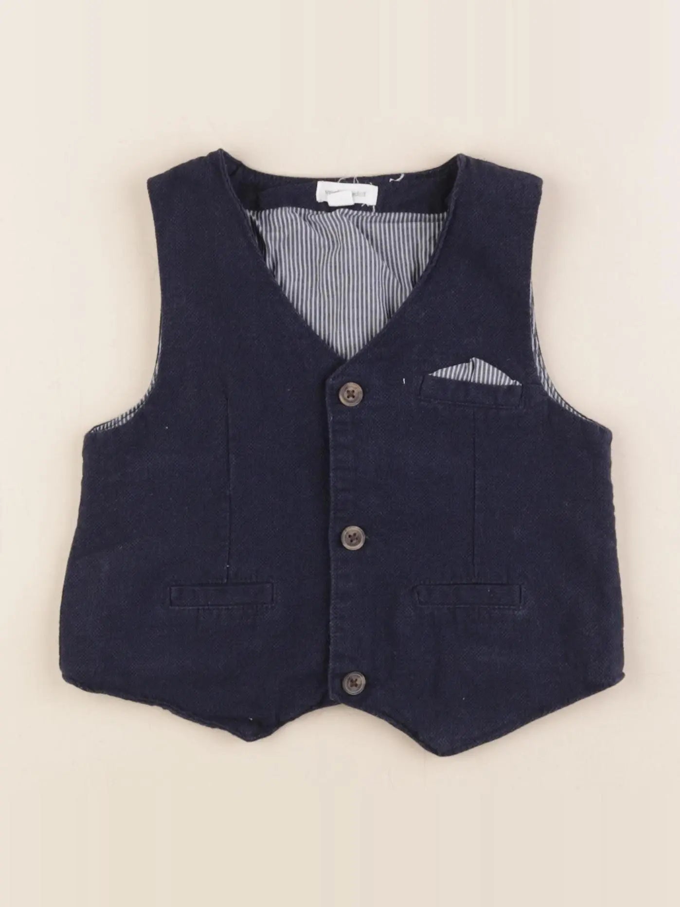 Vertbaudet - gilet bleu - 2 ans