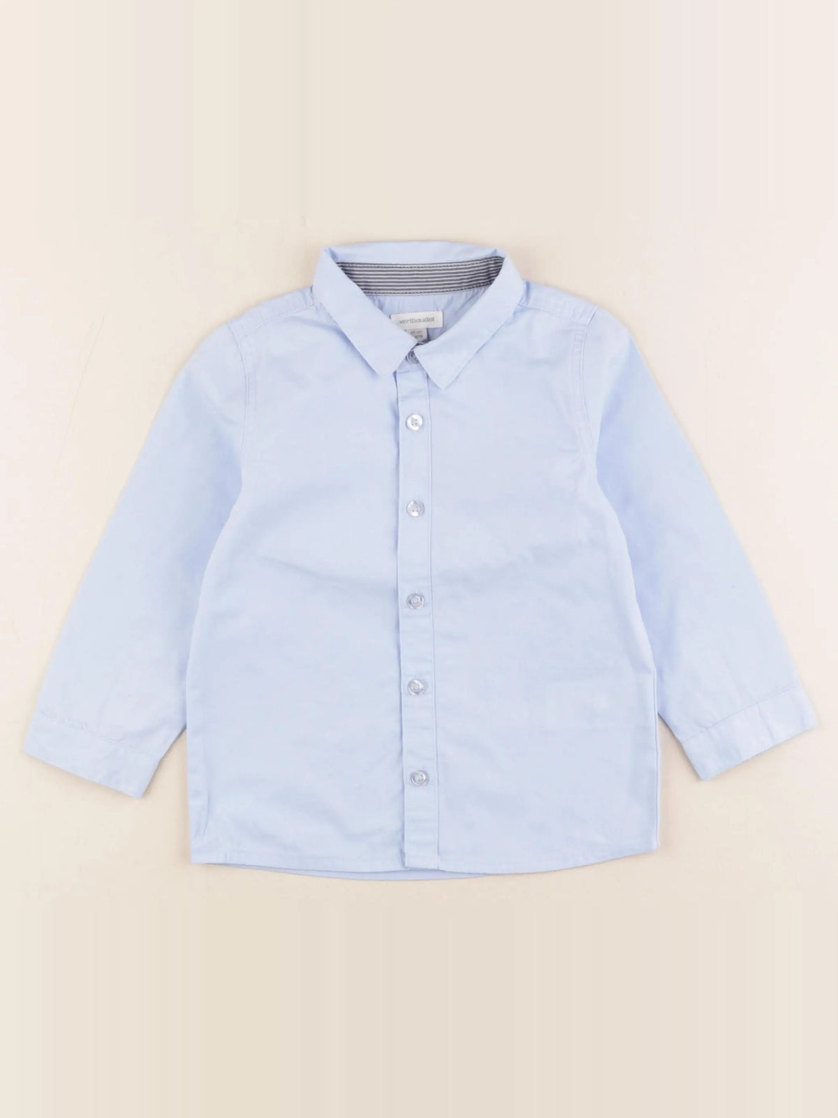 Vertbaudet - chemise bleu - 2 ans