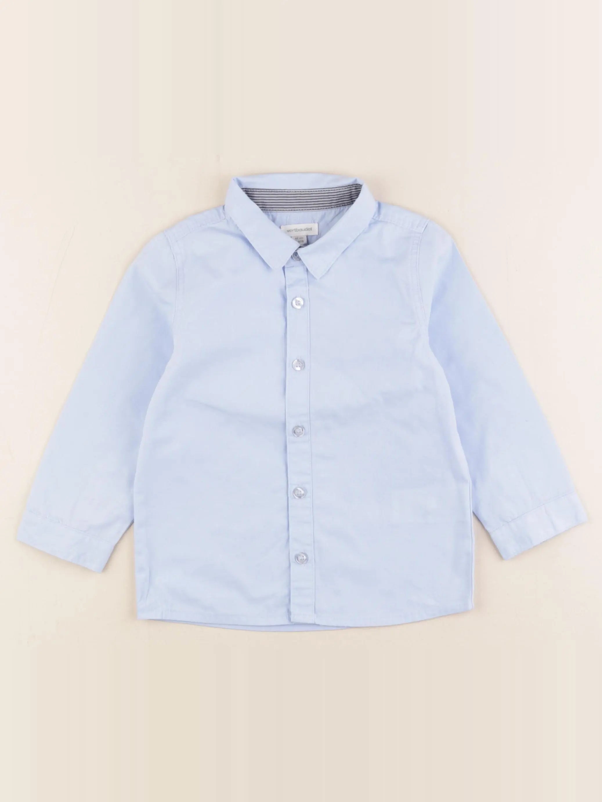Vertbaudet - chemise bleu - 2 ans