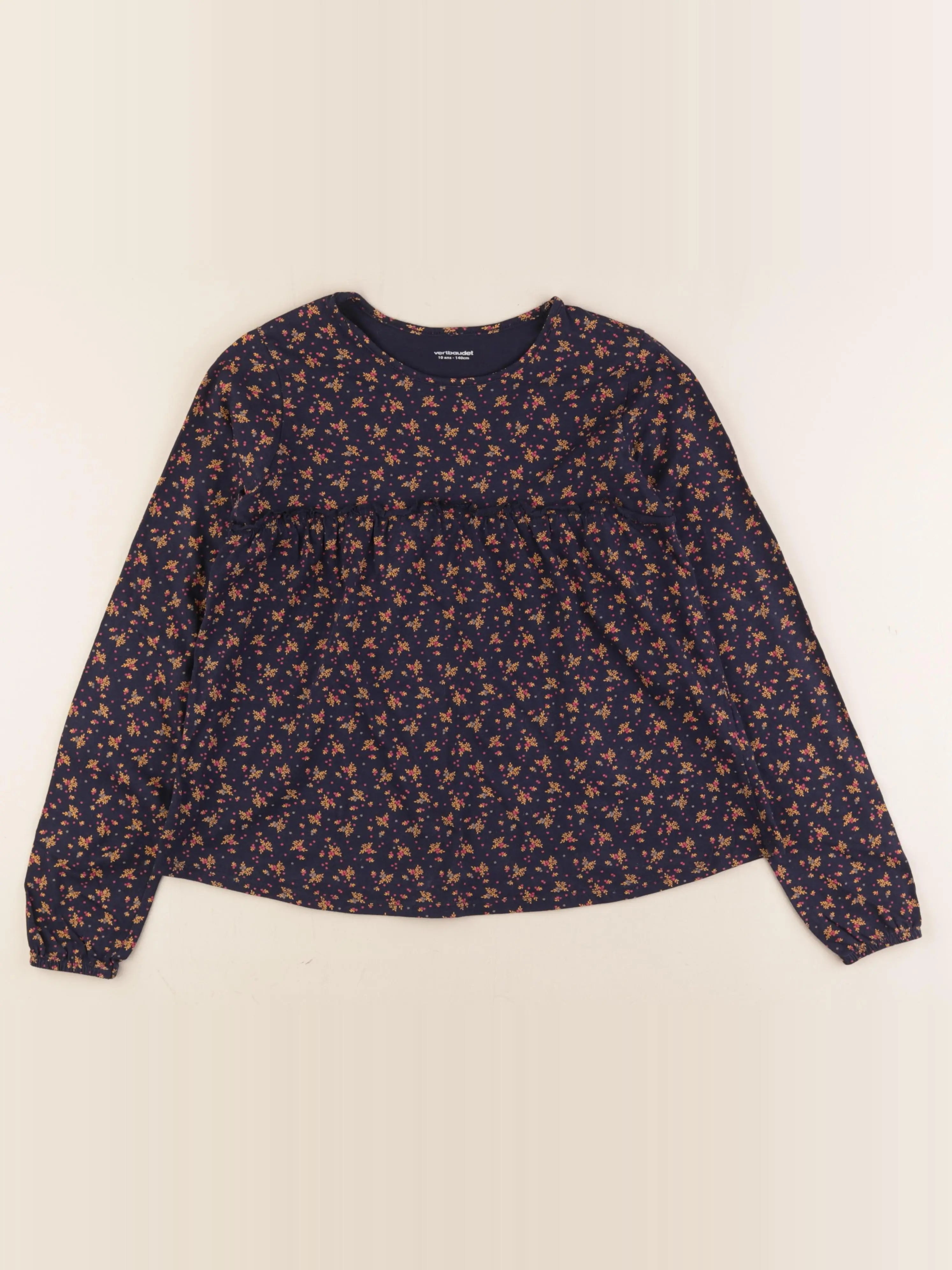 Vertbaudet - tee-shirt bleu - 10 ans