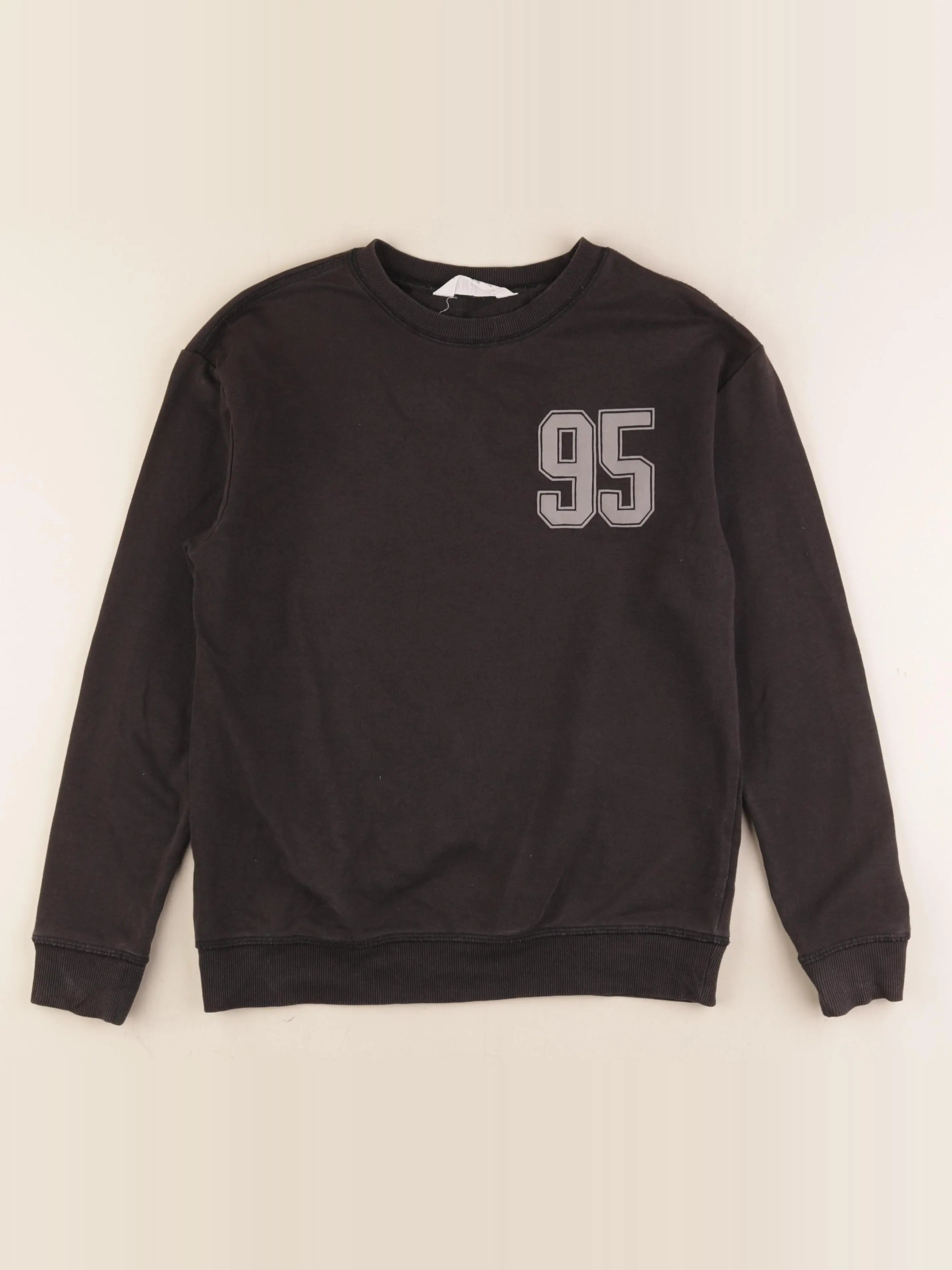 H&M - sweat noir - 10/12 ans