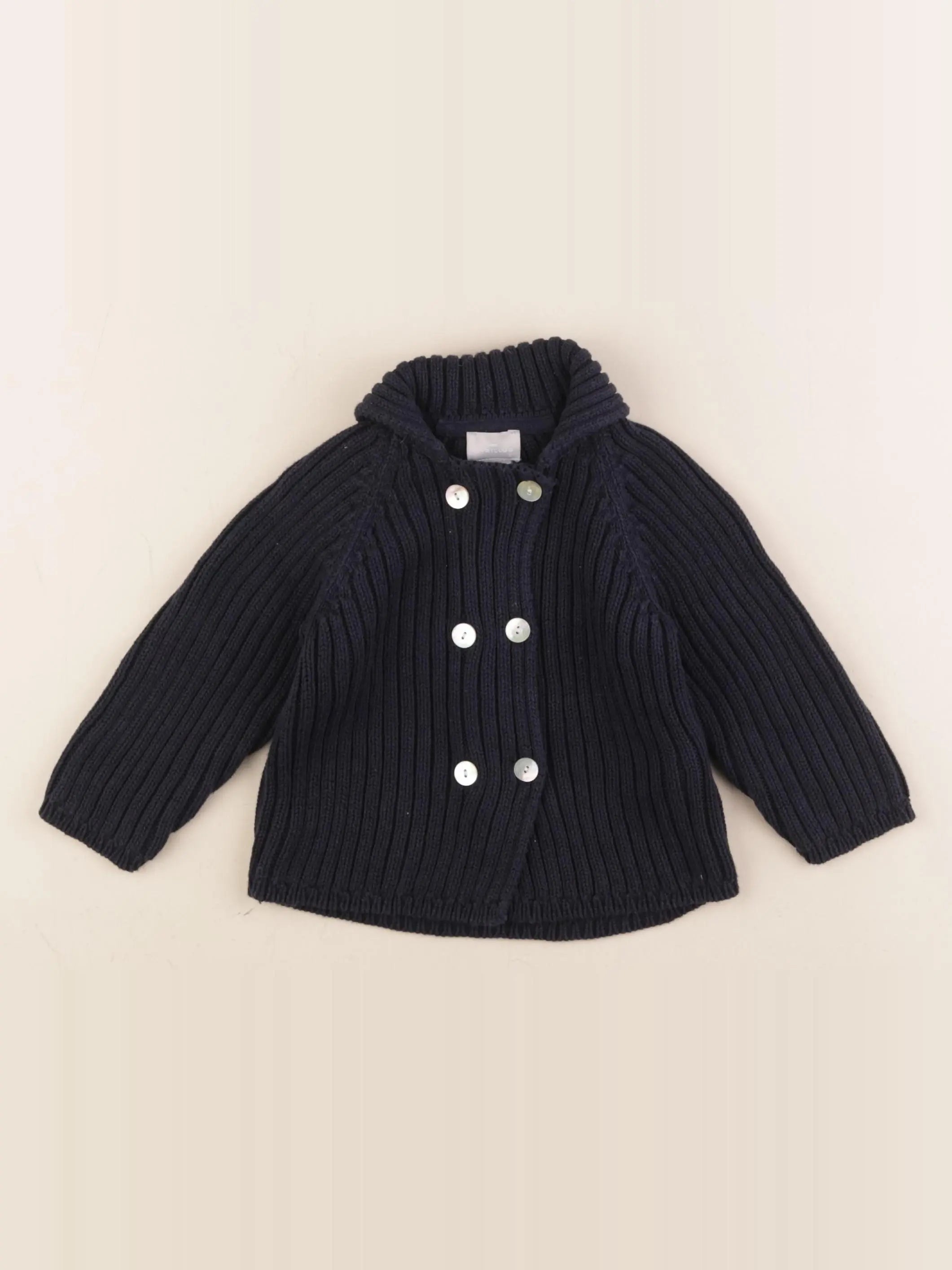 Cyrillus - gilet bleu - 12 mois