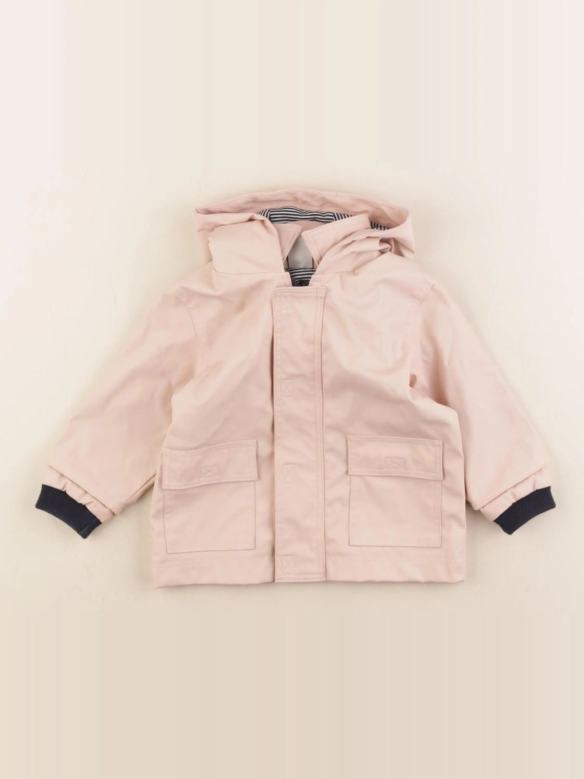 Petit Bateau - imperméable rose - 6 mois