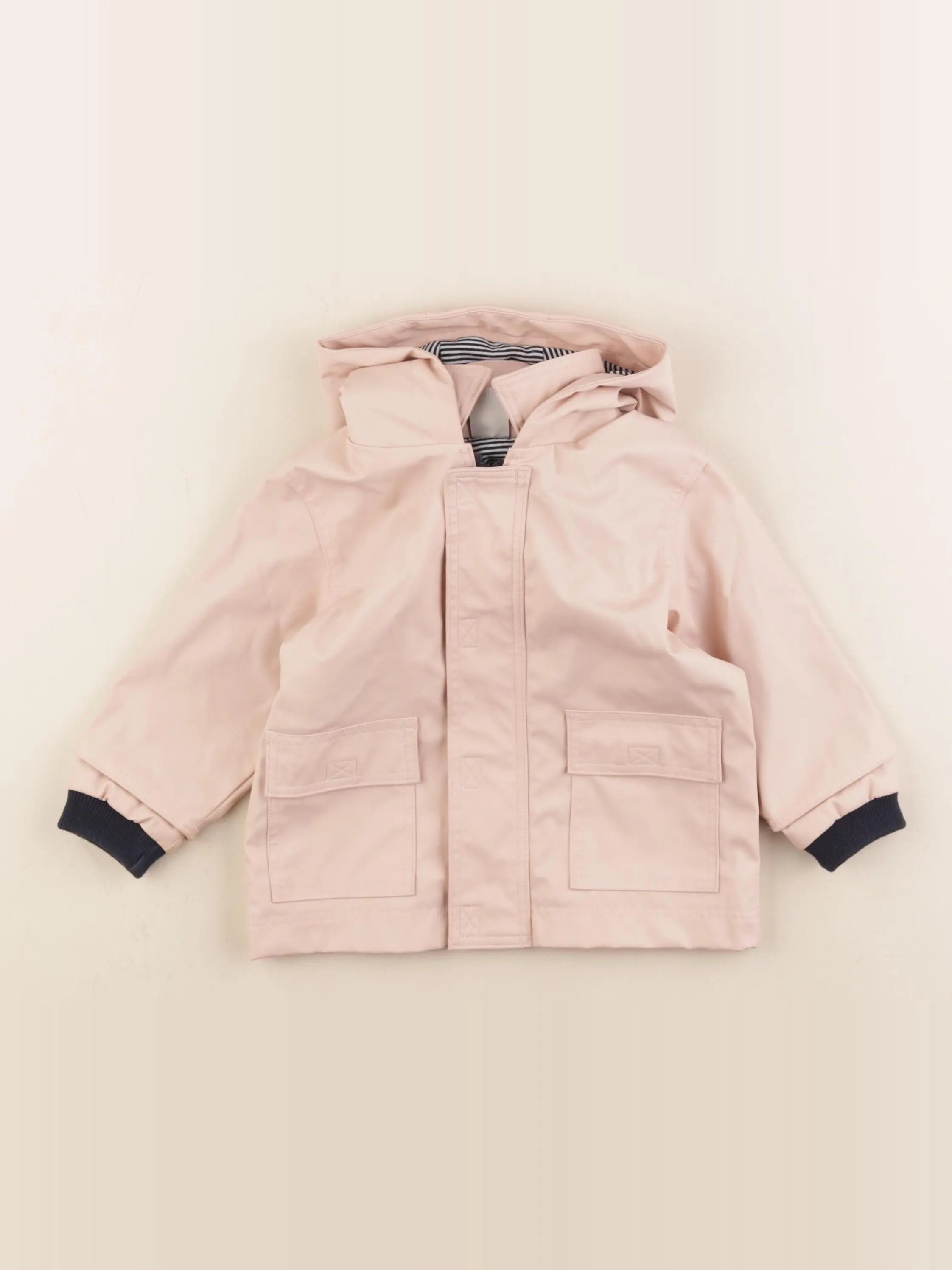 Petit Bateau - imperméable rose - 6 mois