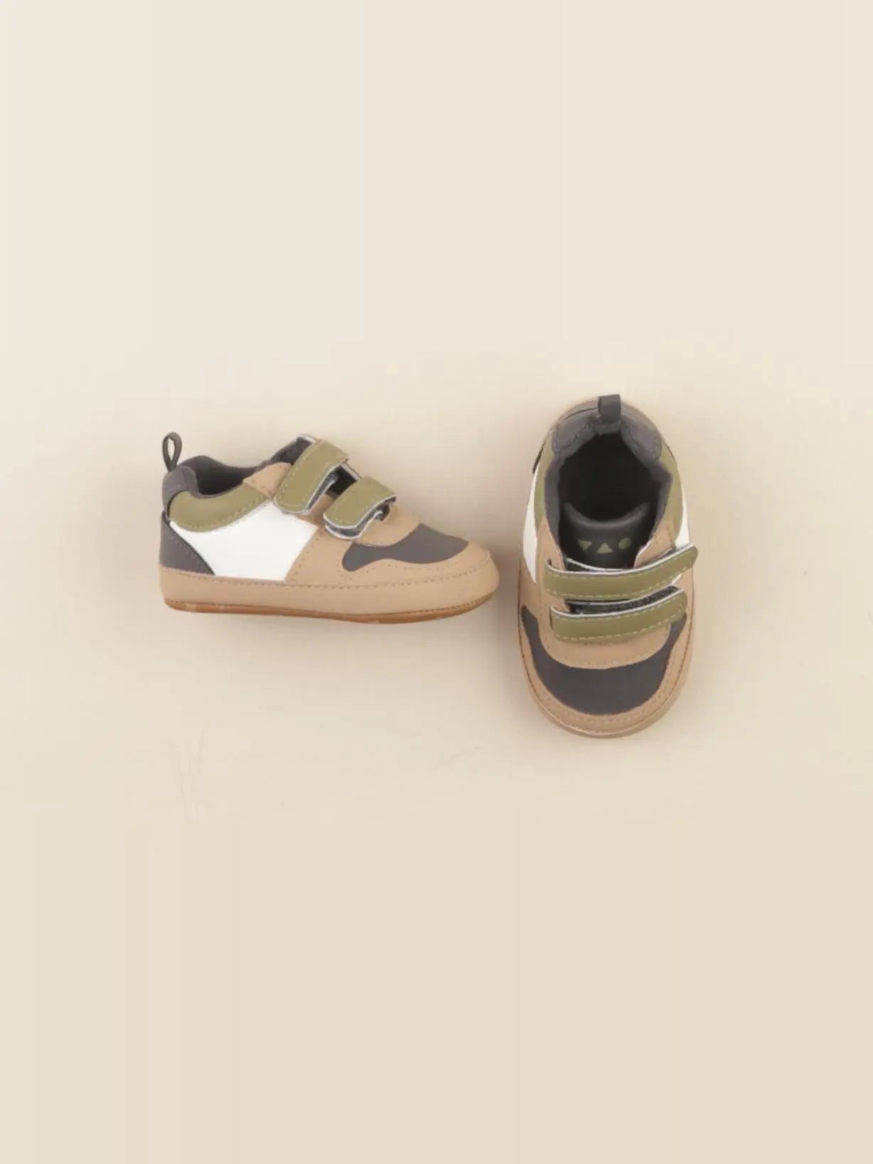 Tape à l'oeil - chaussons marron, vert - pointure 18/19