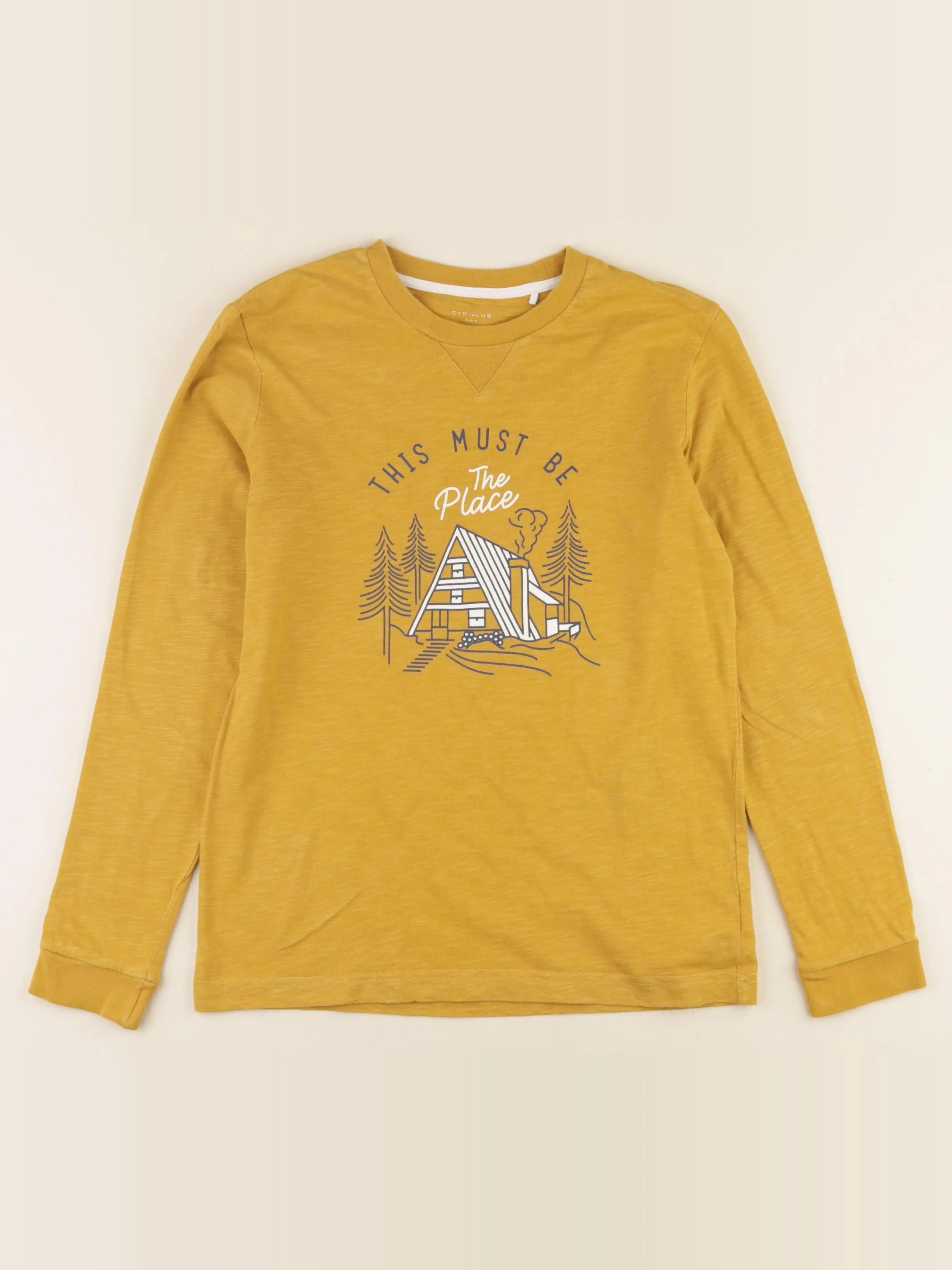 Cyrillus - tee-shirt jaune - 12 ans