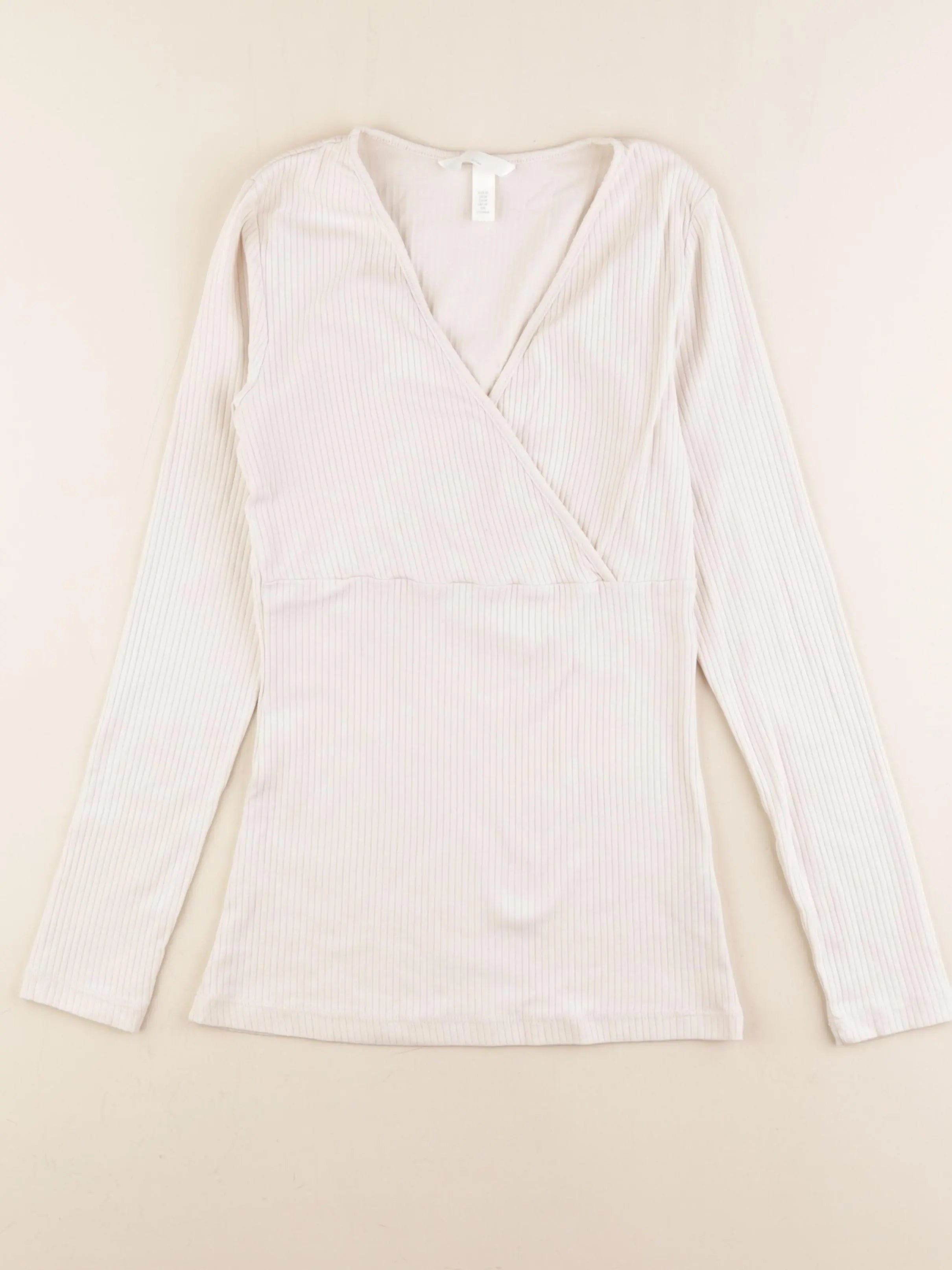 H&M - tee-shirt grossesse, allaitement blanc - m