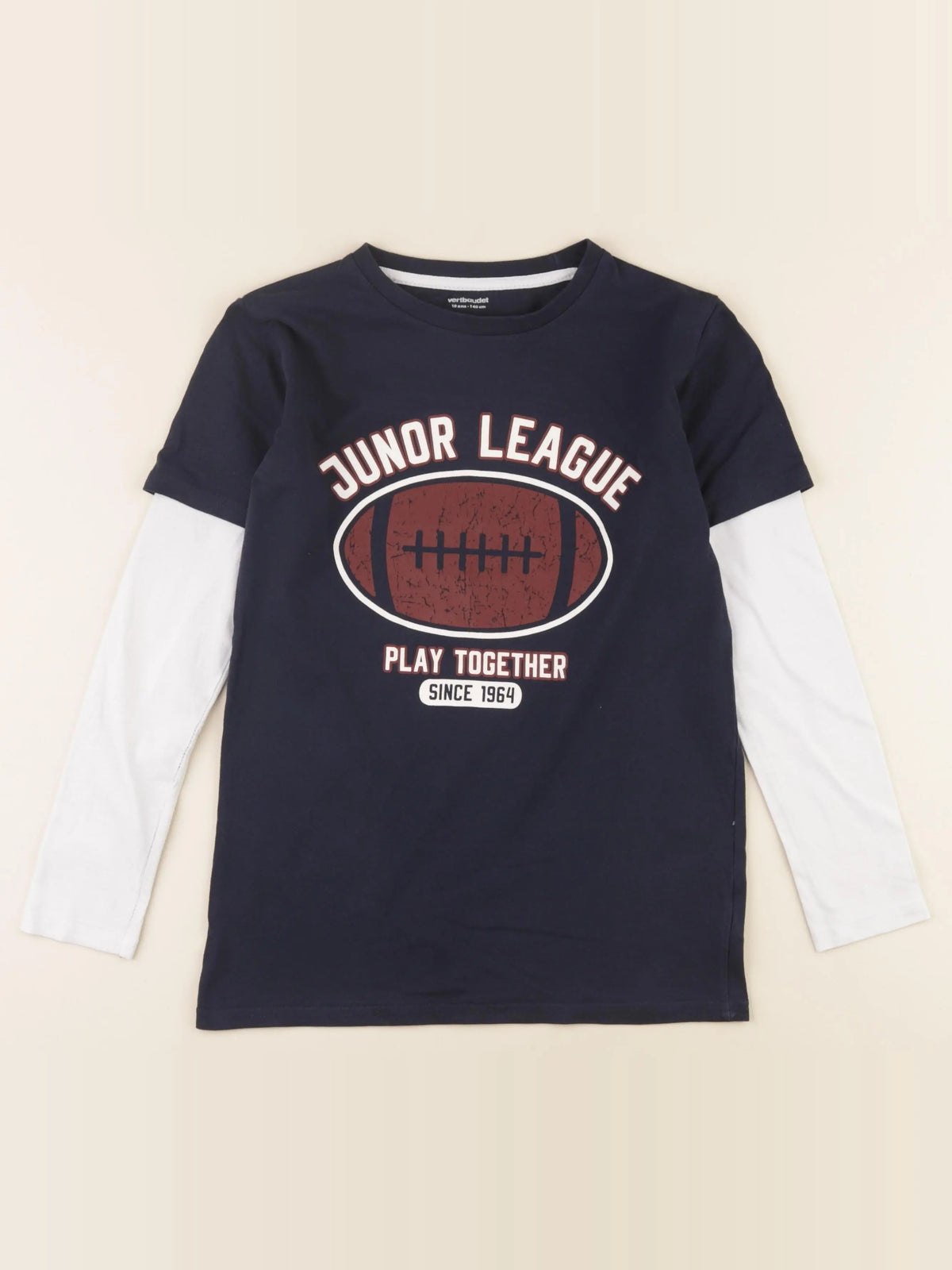 Vertbaudet - tee-shirt bleu - 10 ans