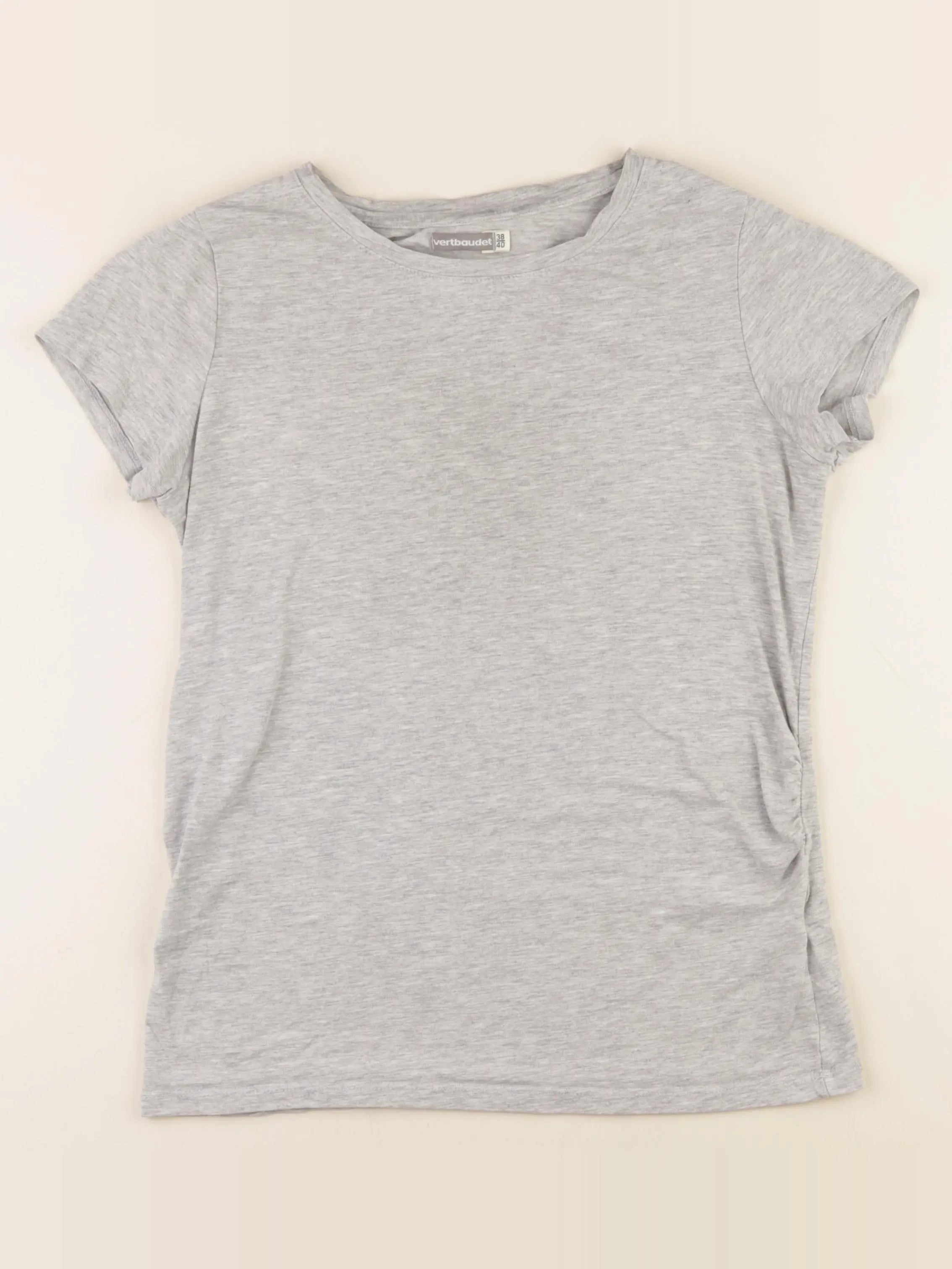 Vertbaudet - tee-shirt grossesse gris - 38 à 40