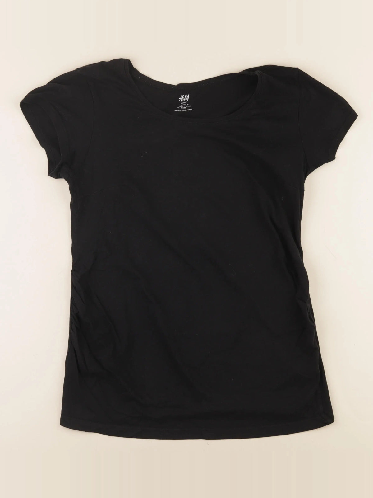 H&M - tee-shirt grossesse noir - m