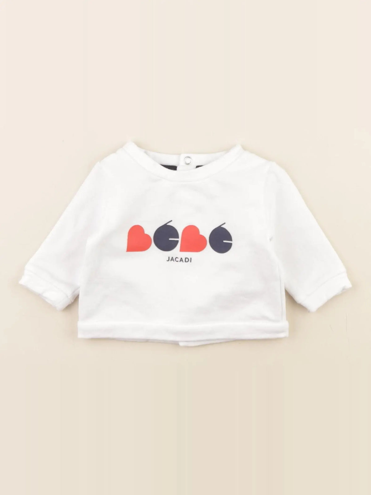 Jacadi - sweat blanc - 1 mois