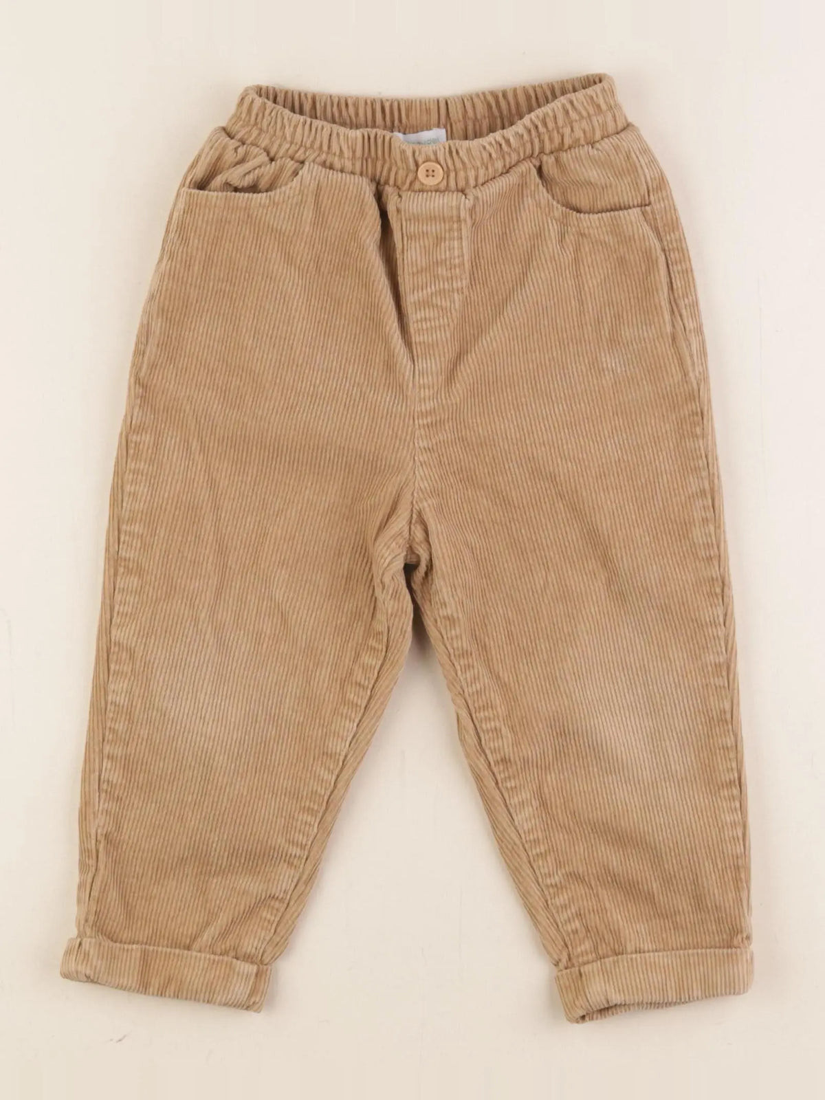 Vertbaudet - pantalon marron - 24 mois