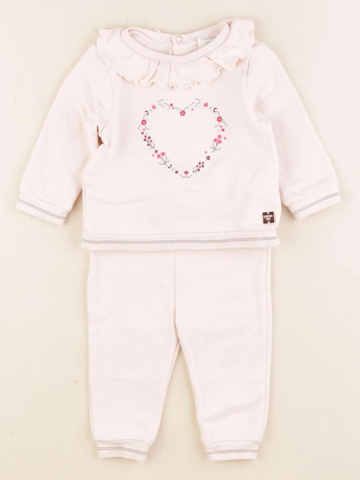 Carrément Beau - ensemble rose - 6 mois