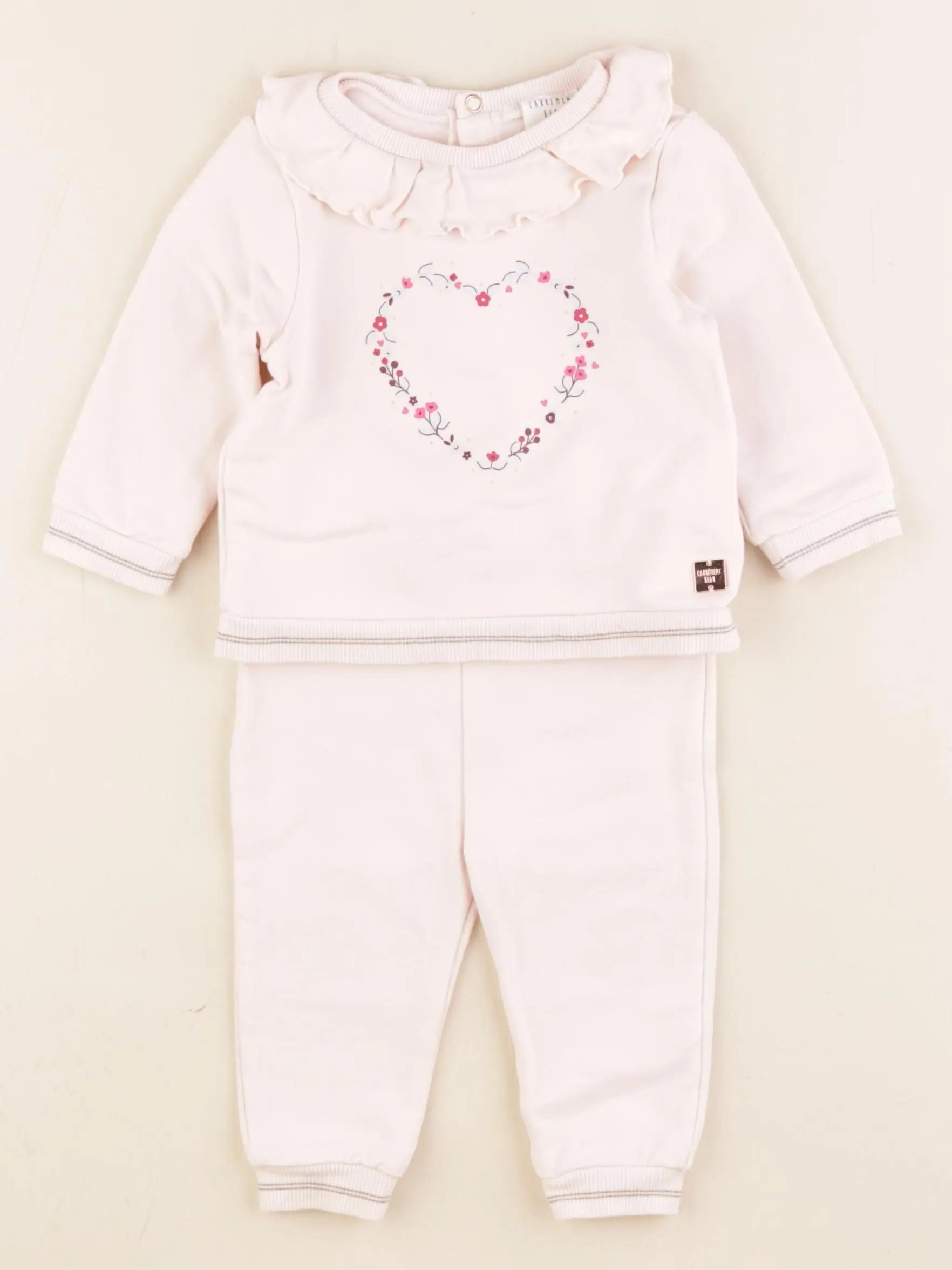 Carrément Beau - ensemble rose - 6 mois