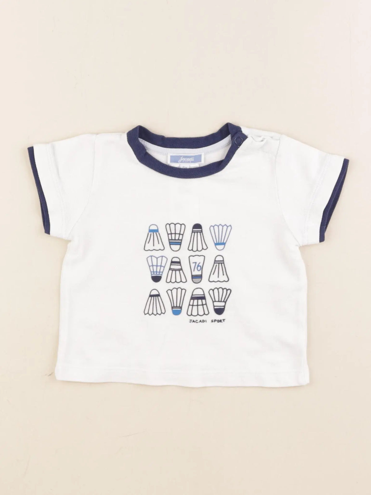 Jacadi - tee-shirt bleu - 6 mois