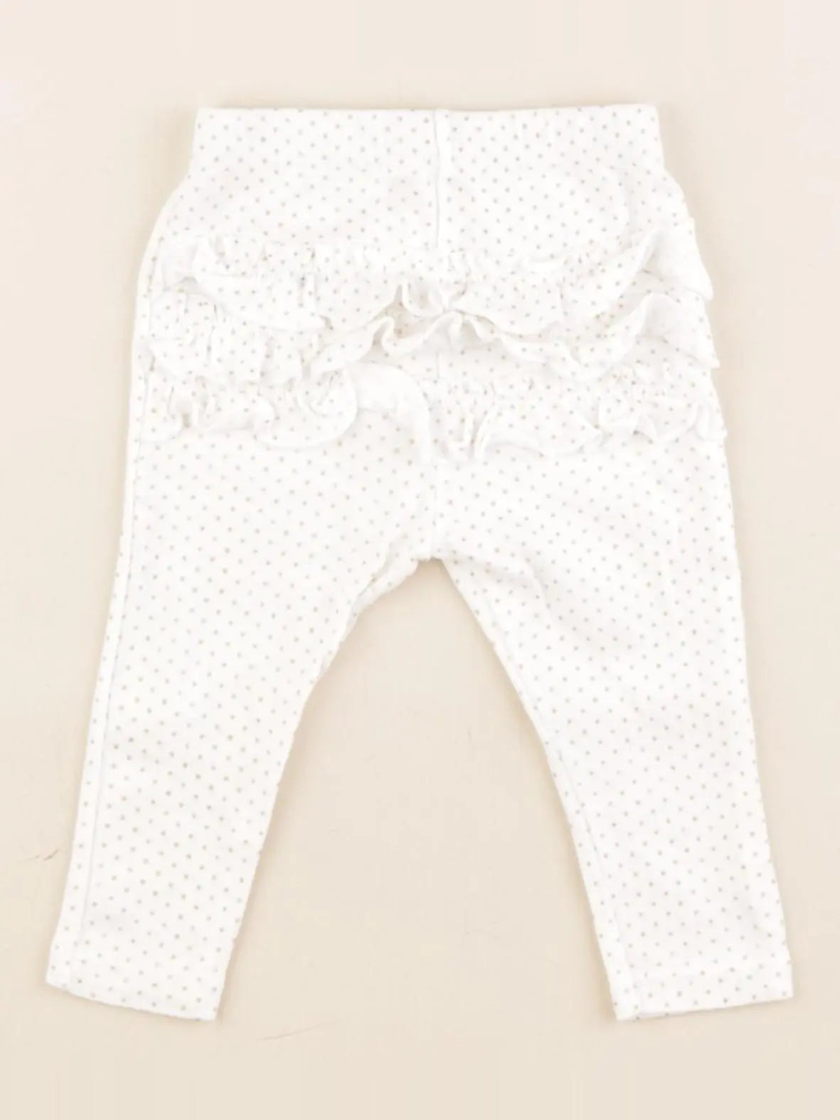 Petit Bateau - legging blanc - 6 mois
