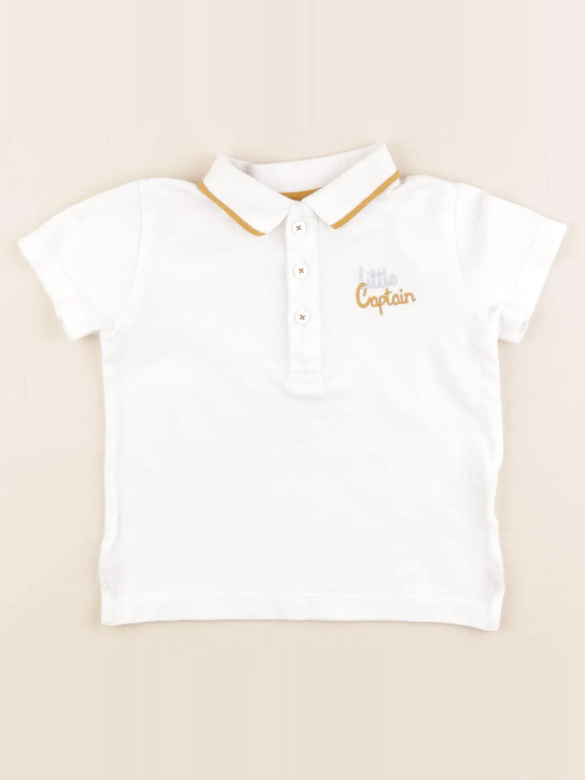 Boutchou - polo blanc - 24 mois