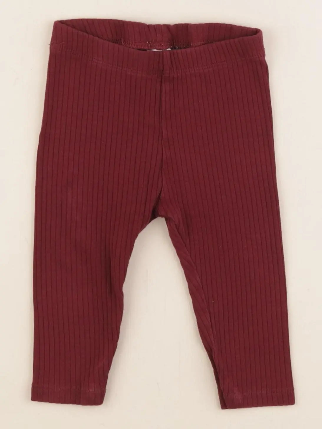 H&M - legging rouge - 4/6 mois