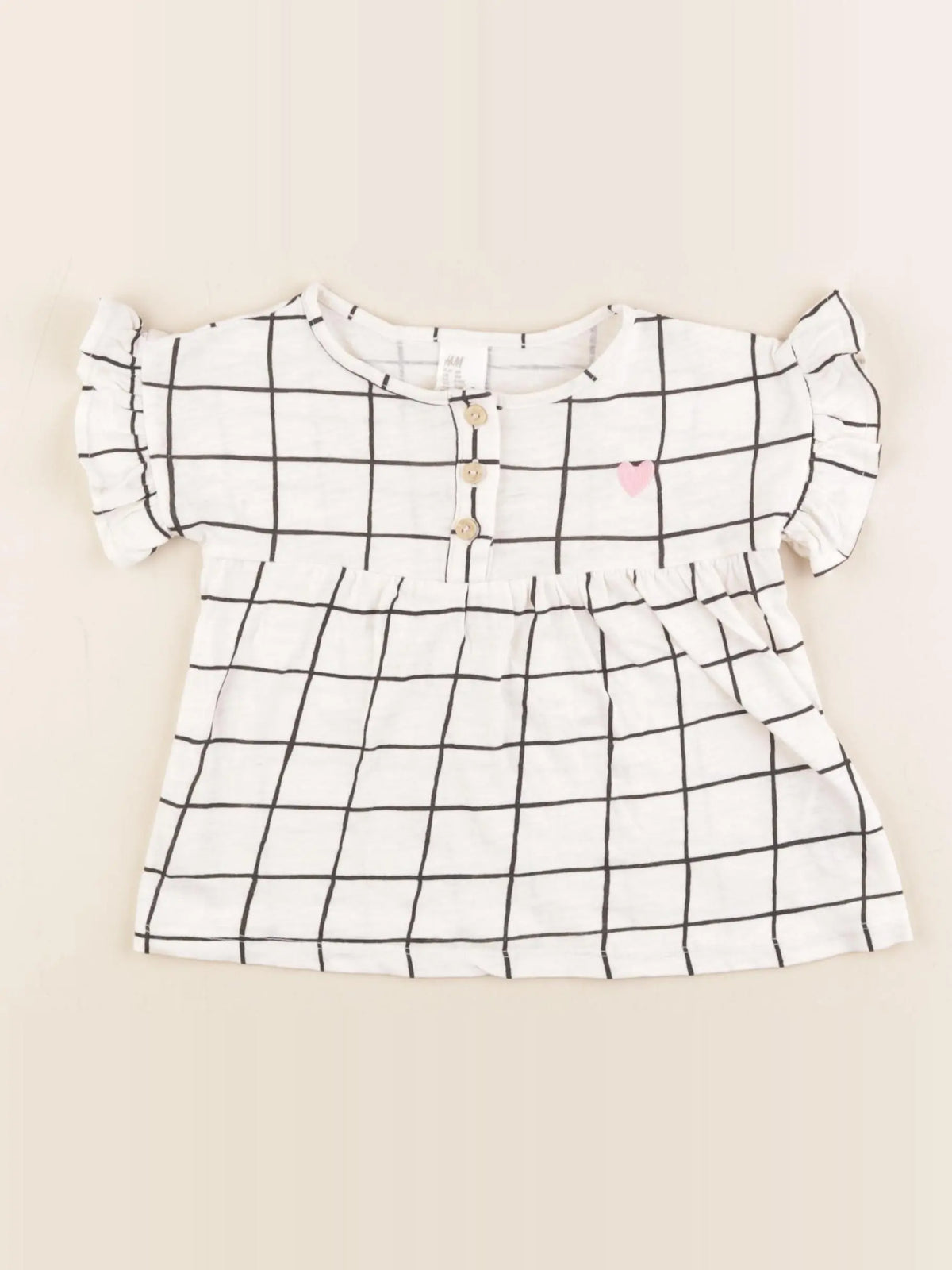 H&M - blouse blanc - 6 mois