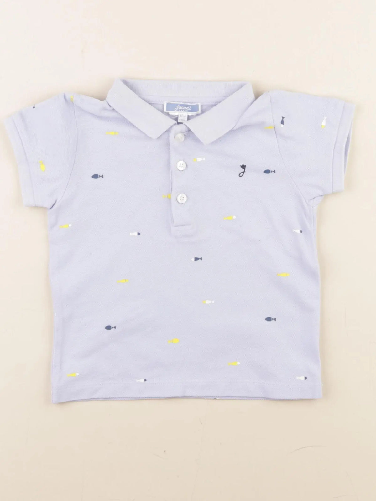 Jacadi - polo bleu - 36 mois