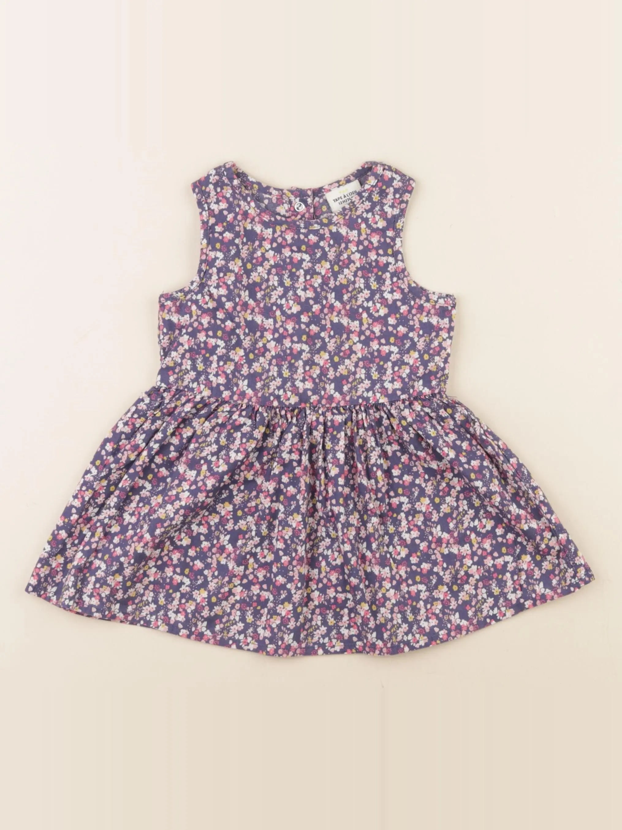 Tape à l'oeil - robe violet - 12 mois